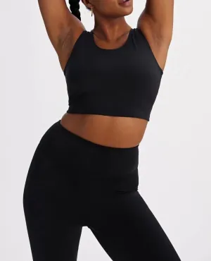 GIRLFRIEND COLLECTIVE - SCOOP TANK LUXE BELLA - BLACK
