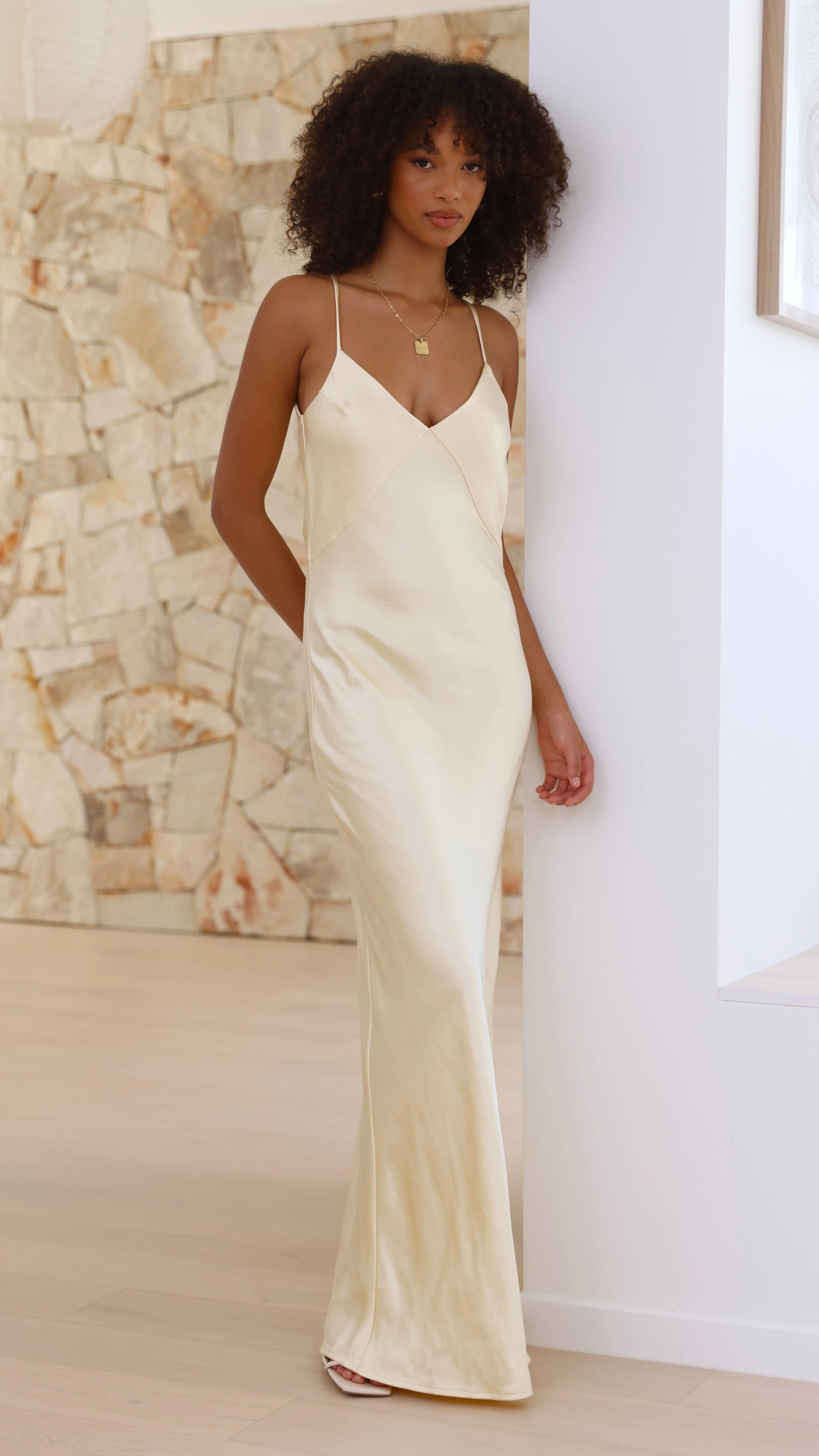 Gisella Maxi Dress - Yellow Billy J