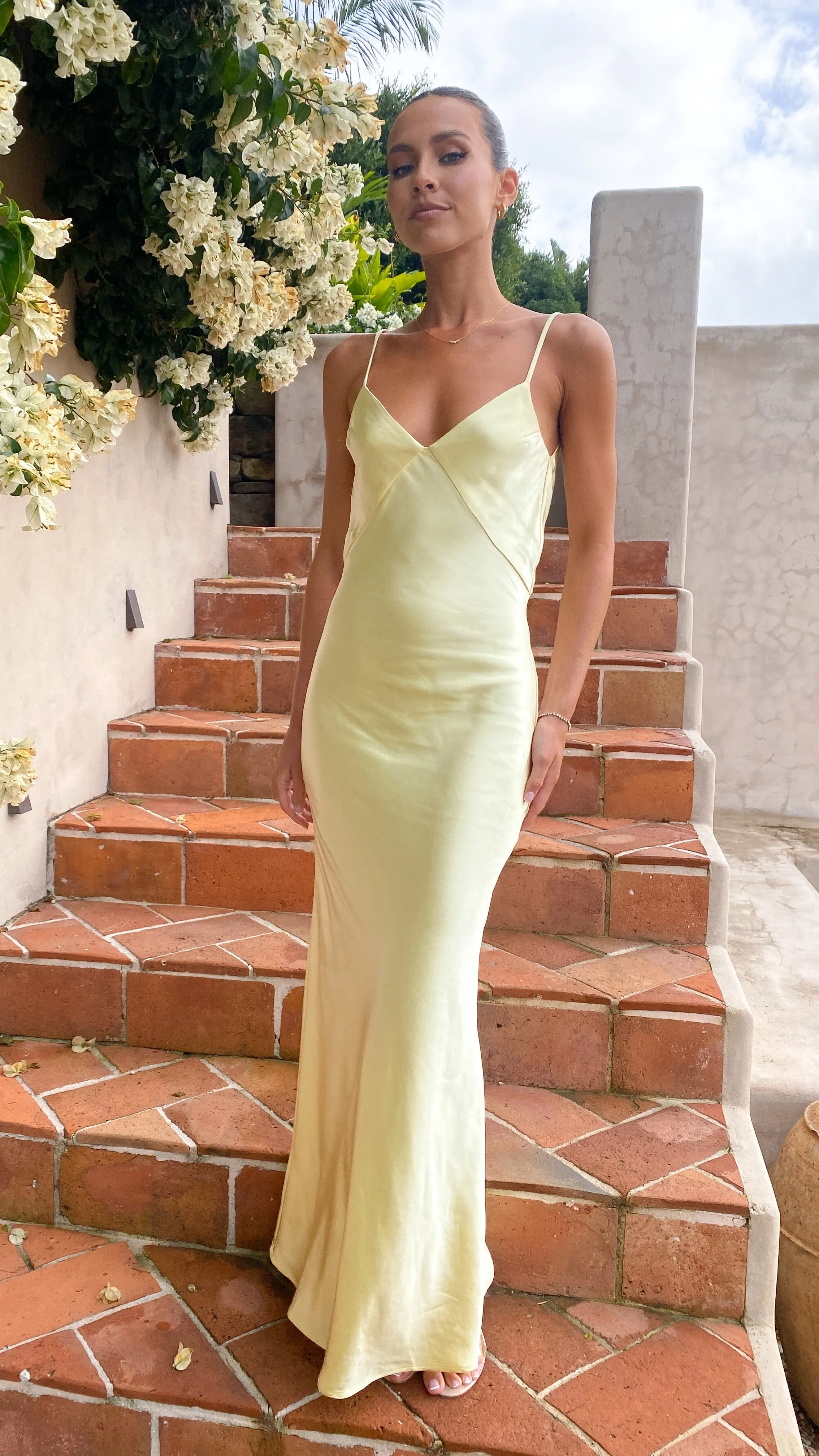 Gisella Maxi Dress - Yellow Billy J