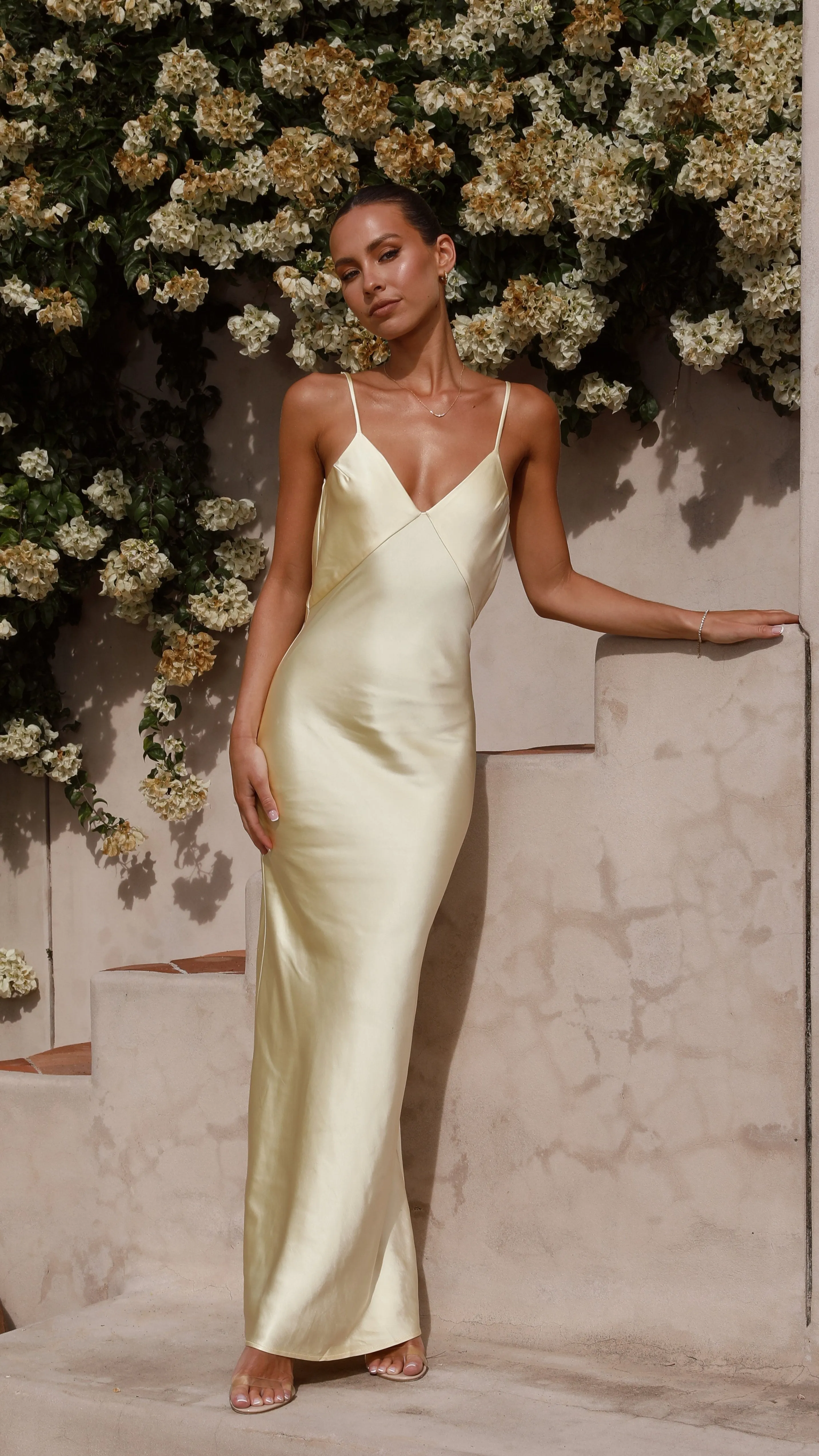 Gisella Maxi Dress - Yellow Billy J