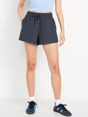 High-Waisted PowerSoft Shorts -- 3.5-inch inseam