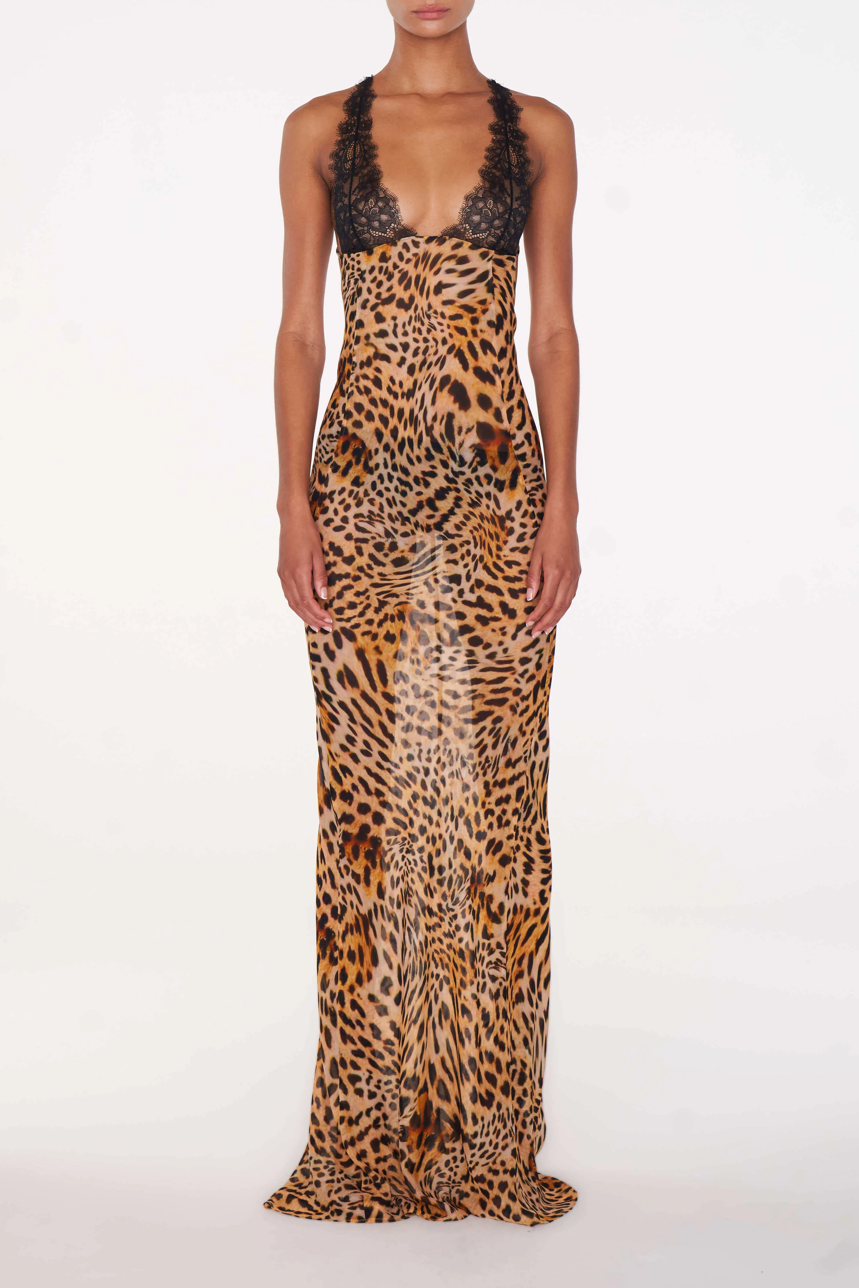 Hot Deal Akima Leopard Slip Dress RAT&BOA  Limited Release!