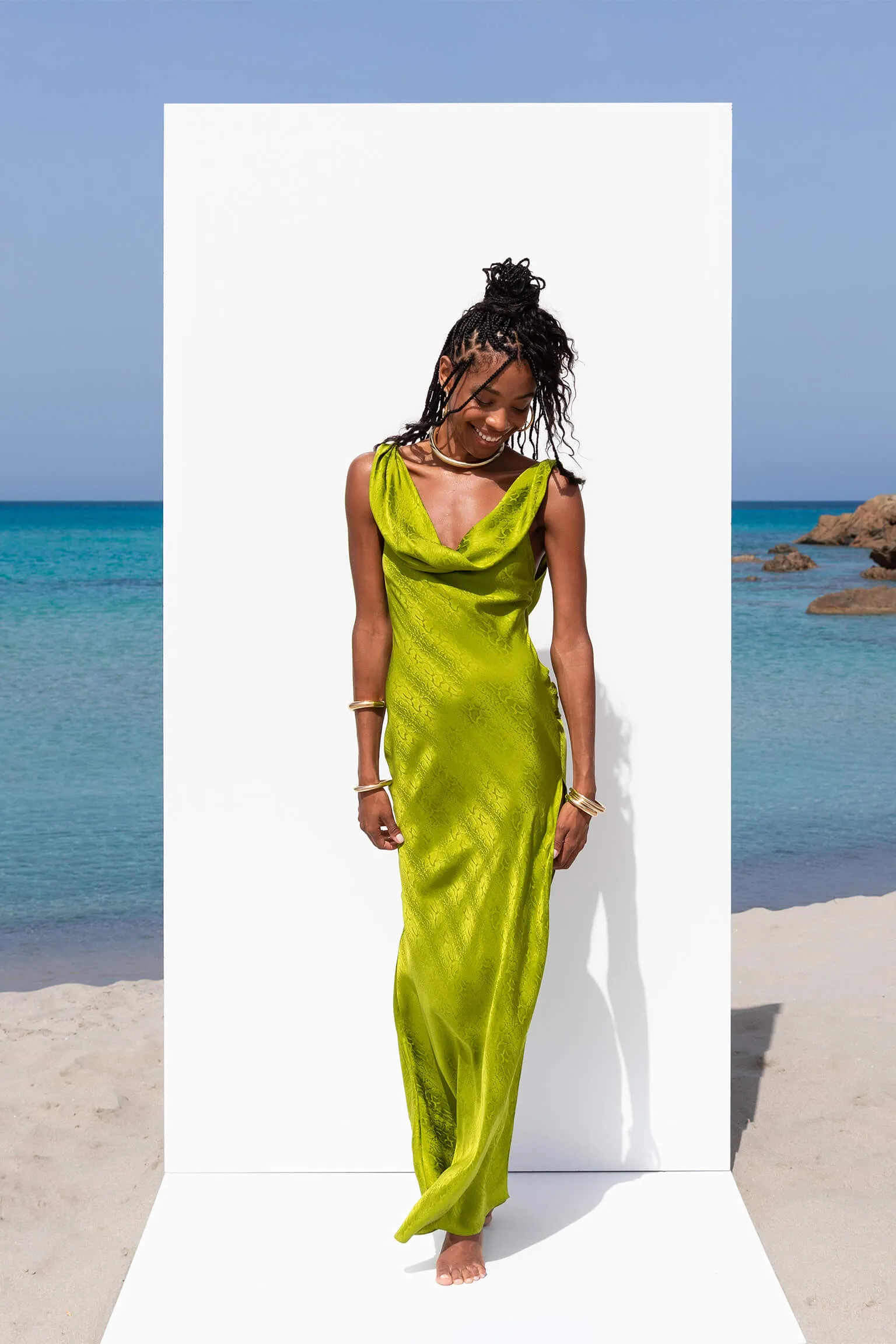 Hot Deal Navarra Dress Lime RAT&BOA  Ends Soon!