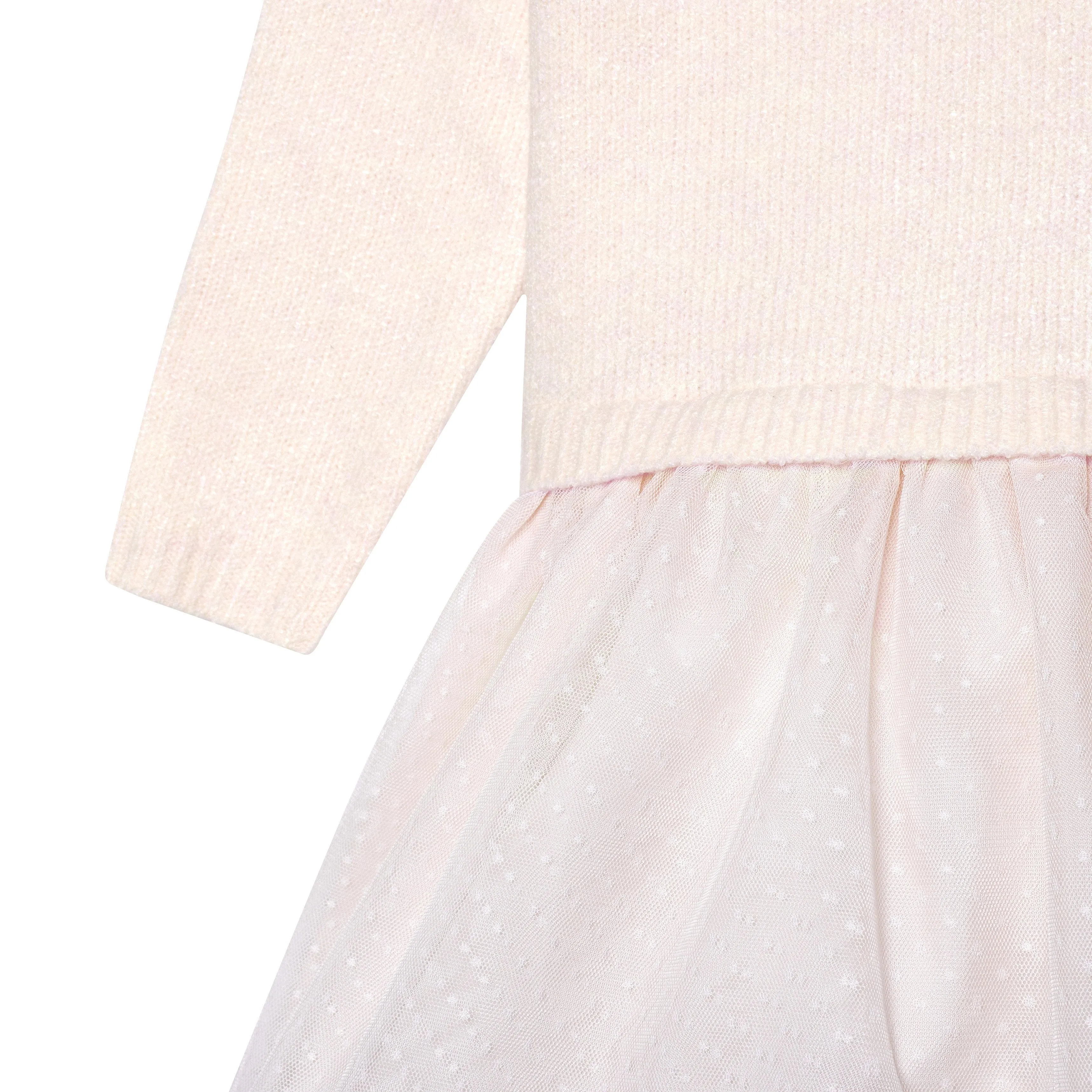 Infant Girls Light Pink Sweater Dress With Tulle Skirt Gerber Childrenswea