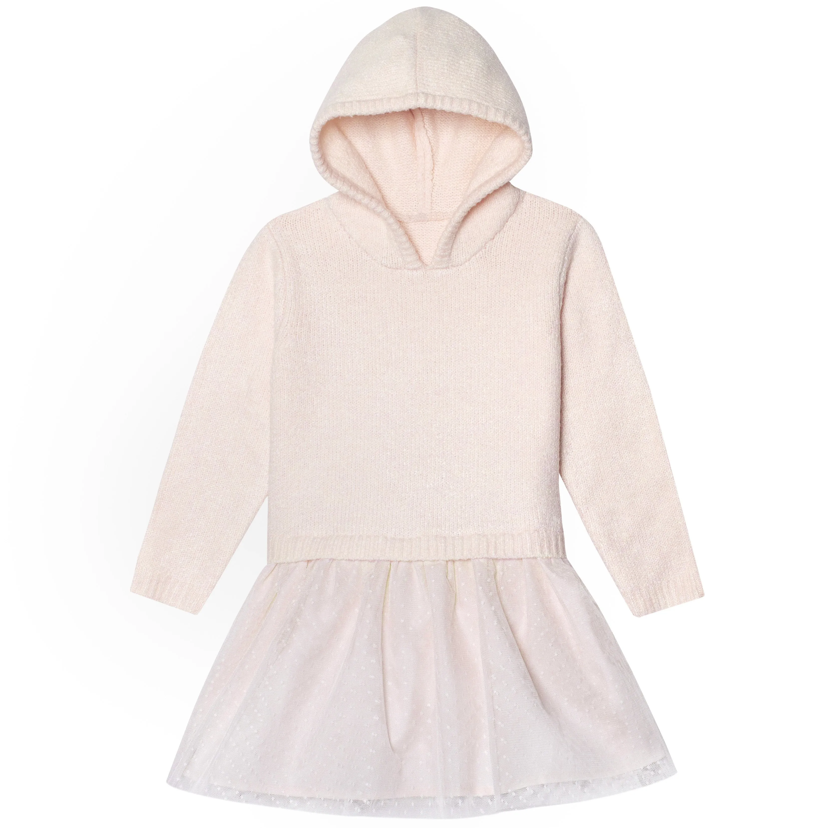 Infant Girls Light Pink Sweater Dress With Tulle Skirt Gerber Childrenswea