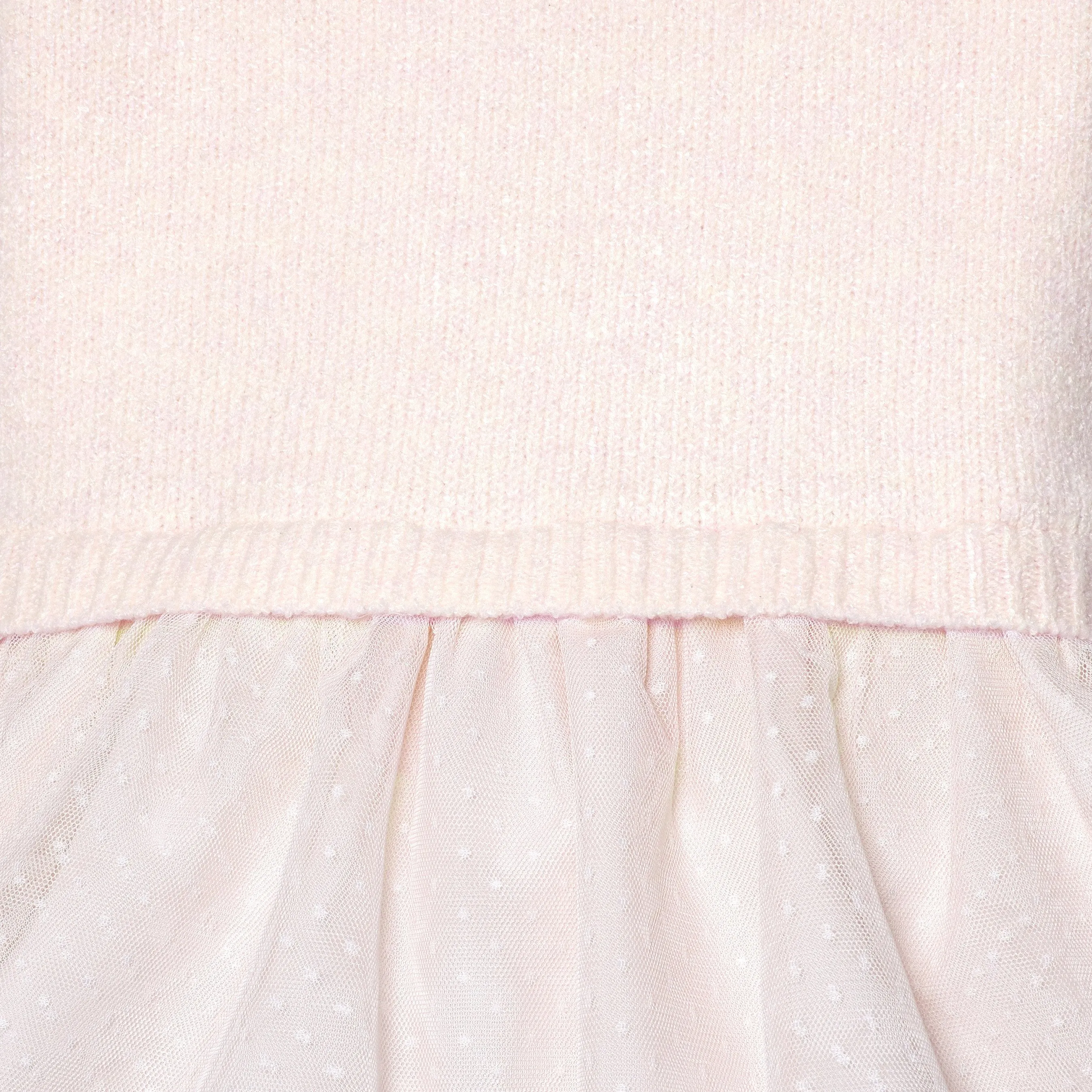 Infant Girls Light Pink Sweater Dress With Tulle Skirt Gerber Childrenswea