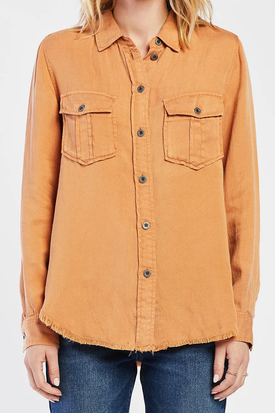 Insta-Worthy Brea Utility Style Button Down Shirt  Last Few Pieces!