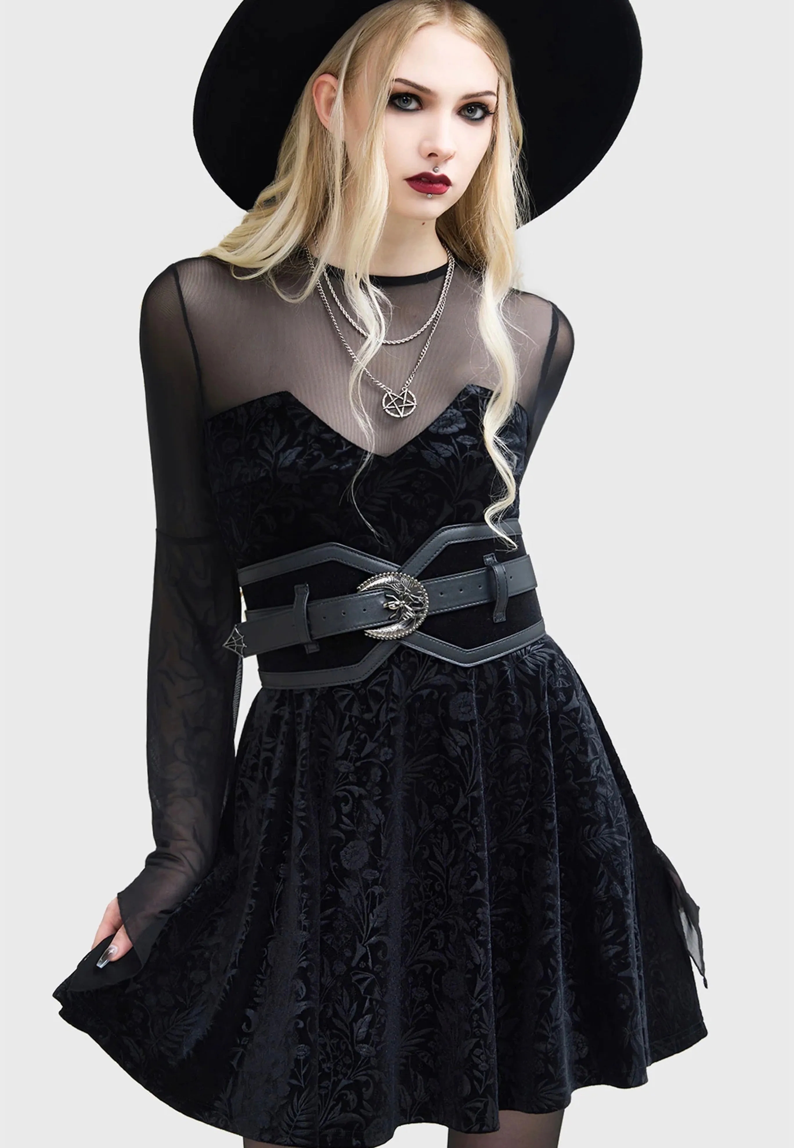 Killstar x Moonbloom - Enigma Garden Black - Dress