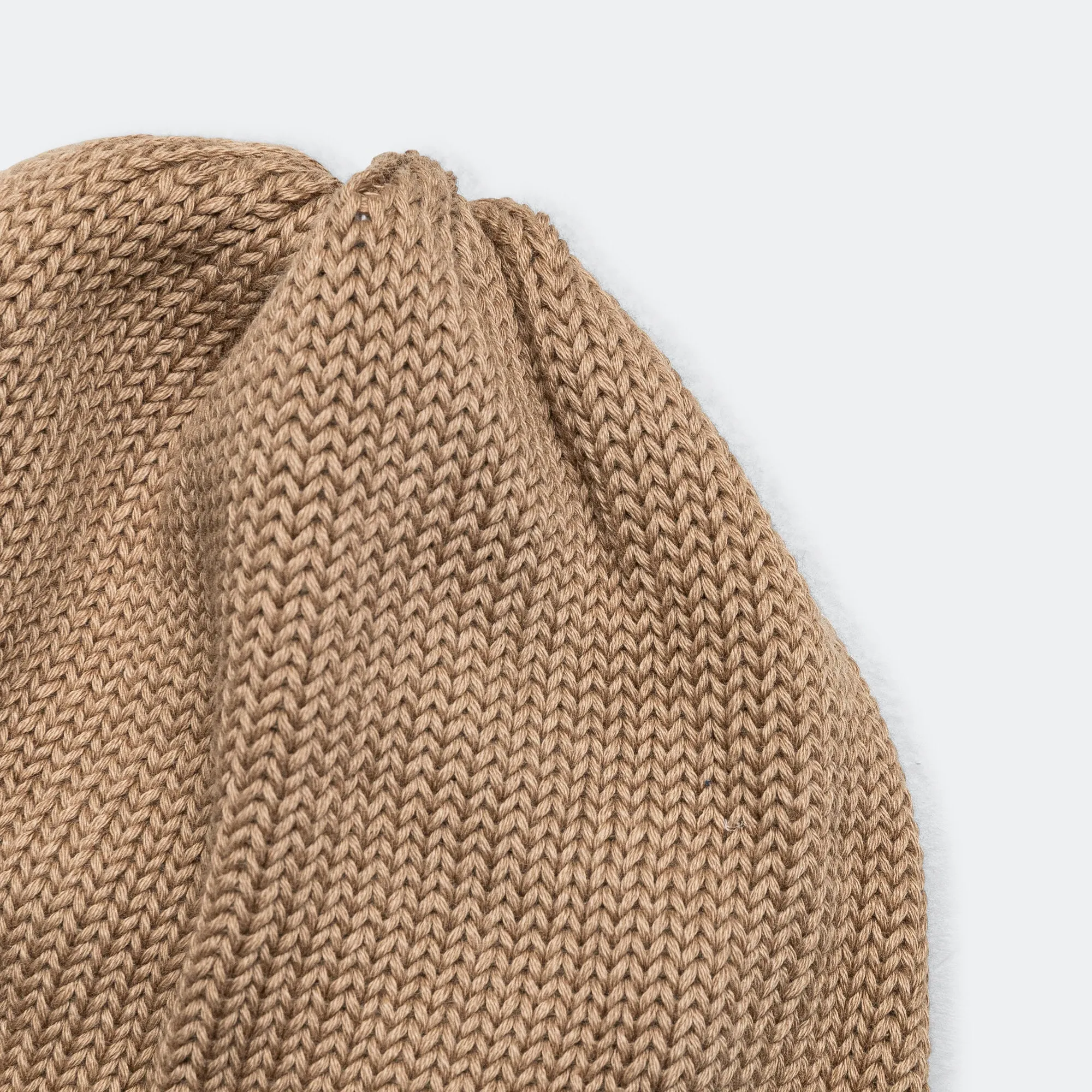 Knit Roll Watch Cap - Chestnut Brown