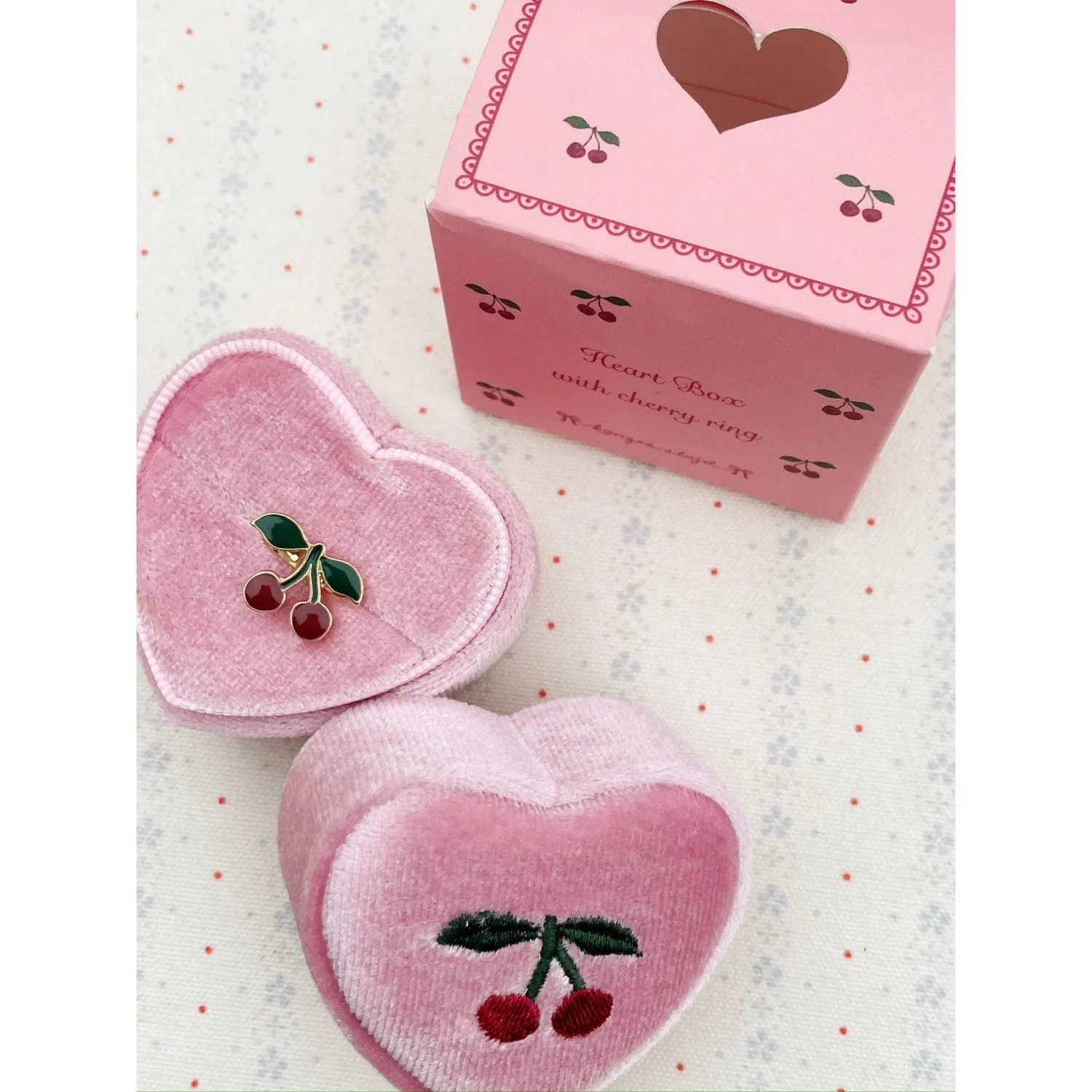 Konges Sljd Cherry Love Rings