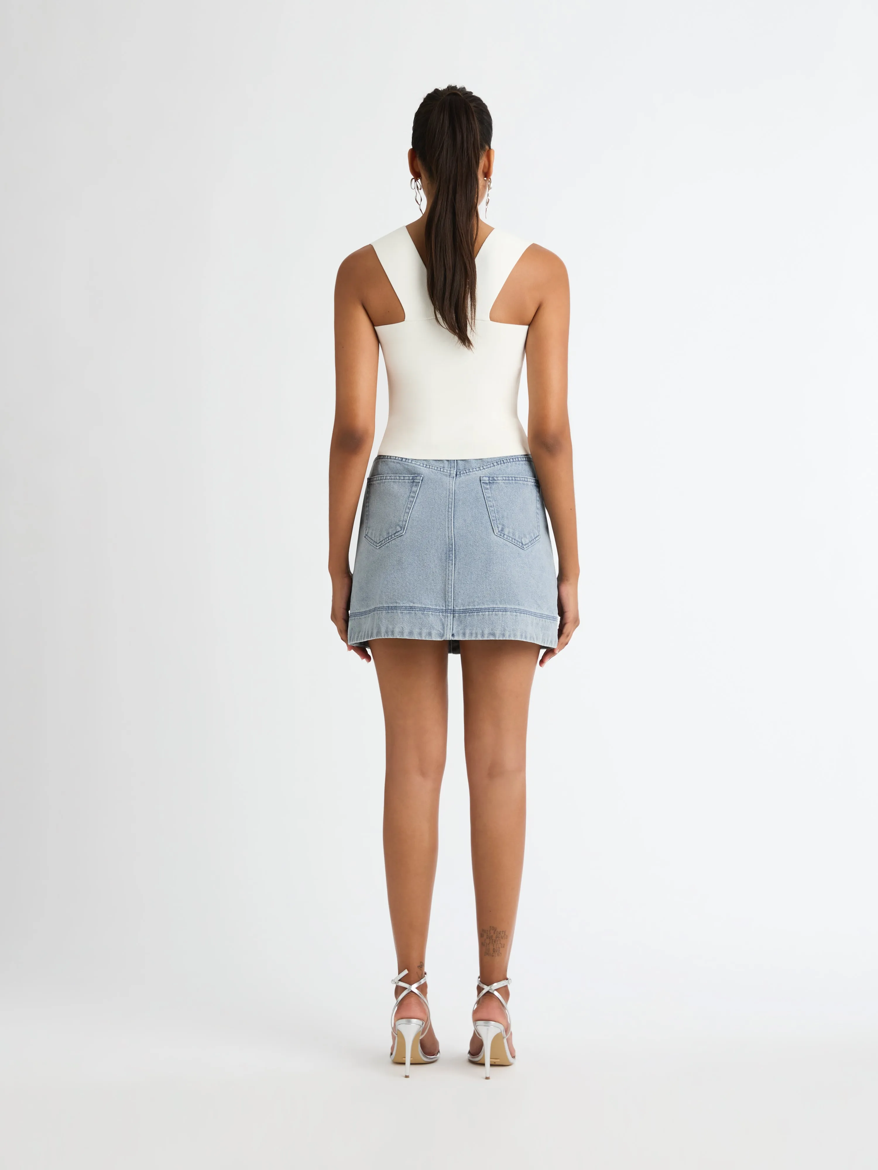 LAINEY DENIM MINI SKIRT
