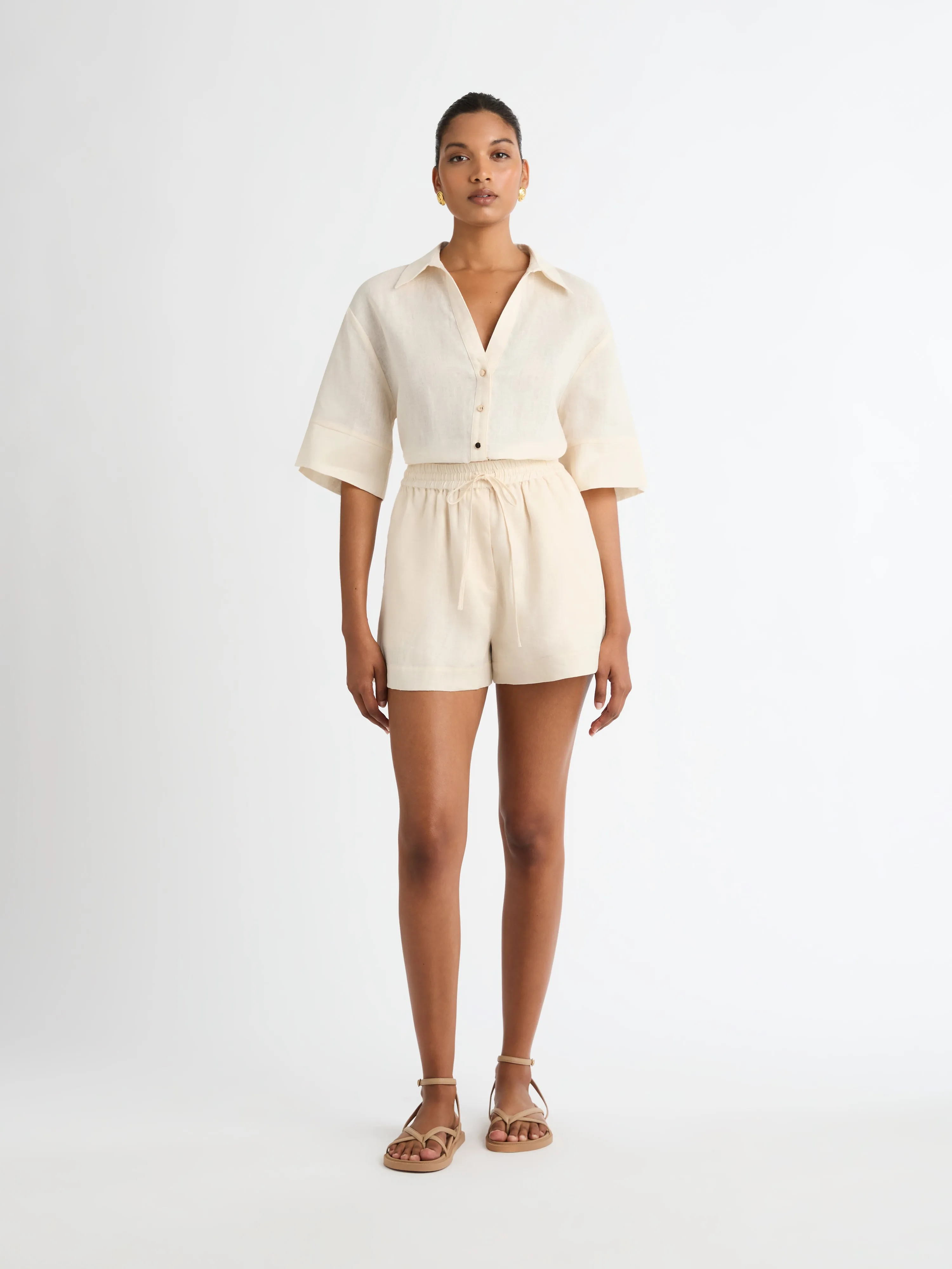 LEO LINEN SHORT