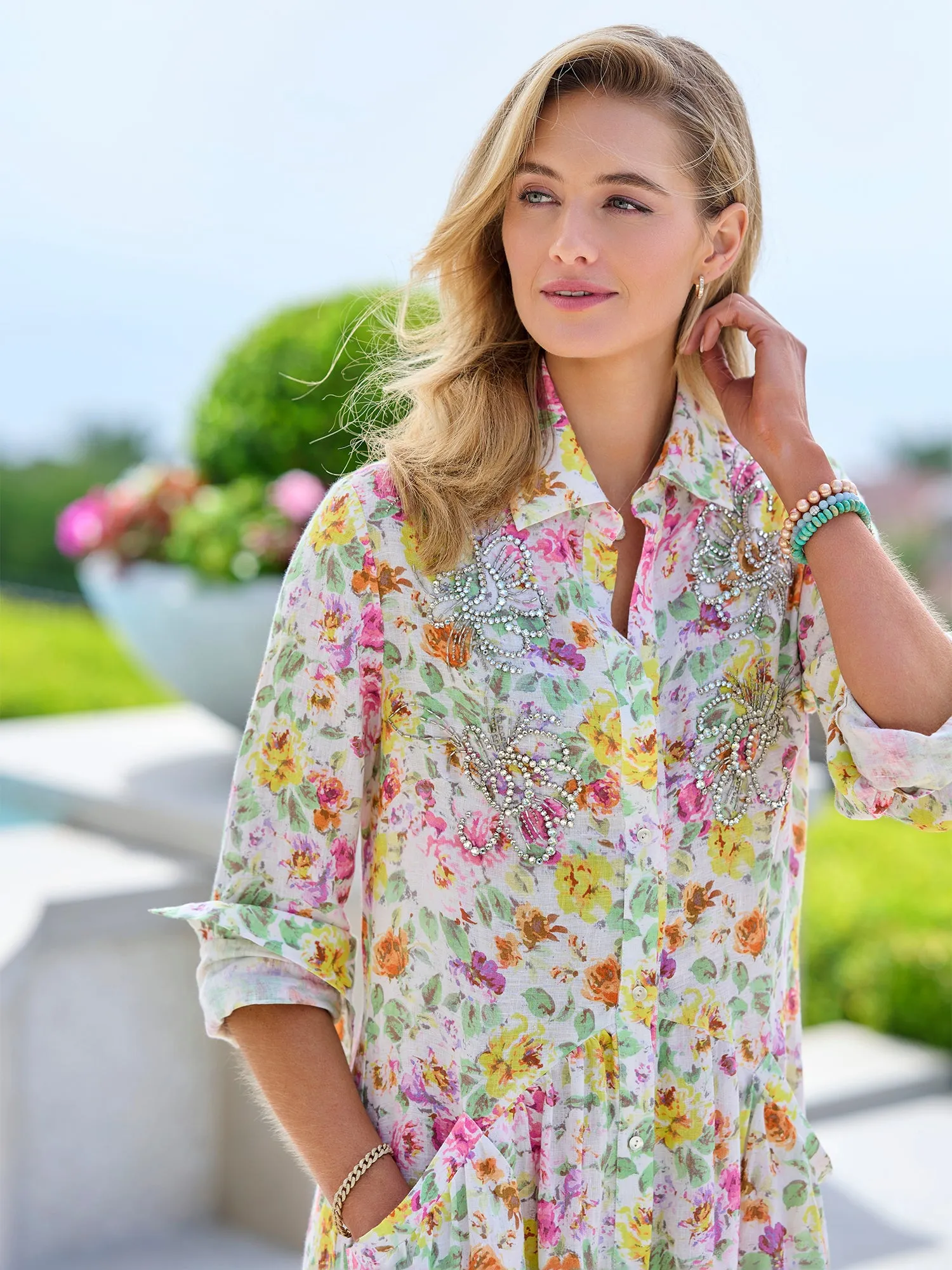 Licia Flower Embroidered Dress