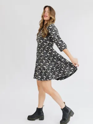 Limited Edition Bellini Long Sleeve Dress - Vase Cluster Graphite  Going Fast!