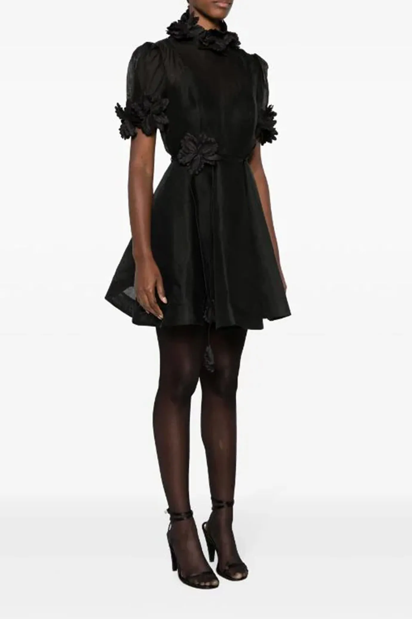 Luminosity Liftoff Flower Mini Black by Zimmermann