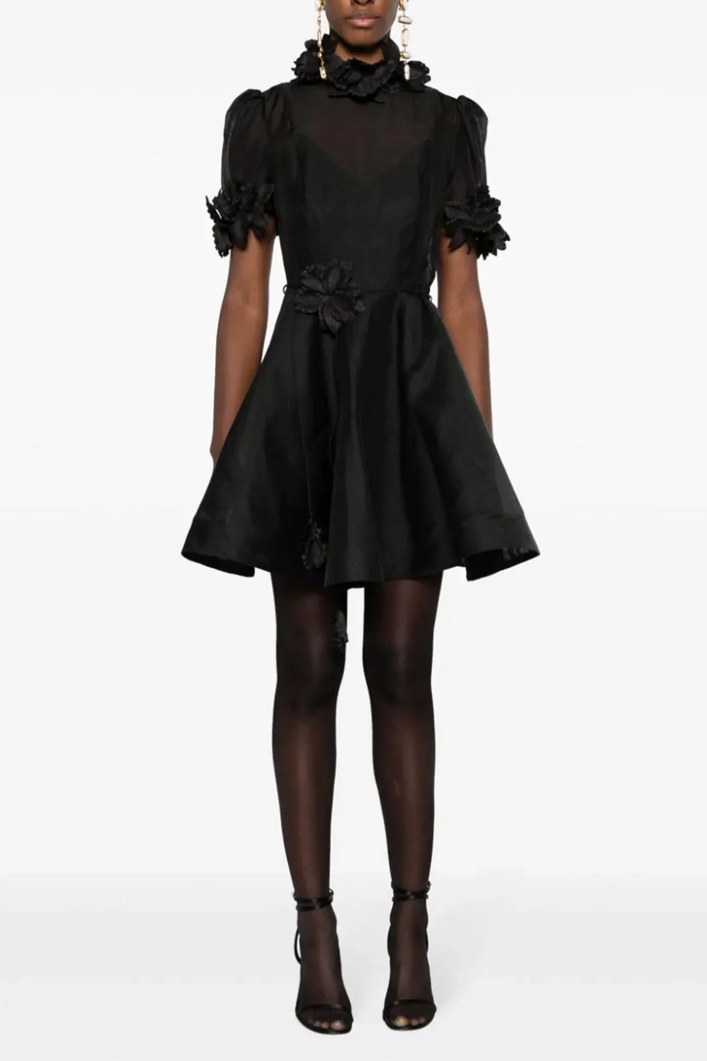 Luminosity Liftoff Flower Mini Black by Zimmermann
