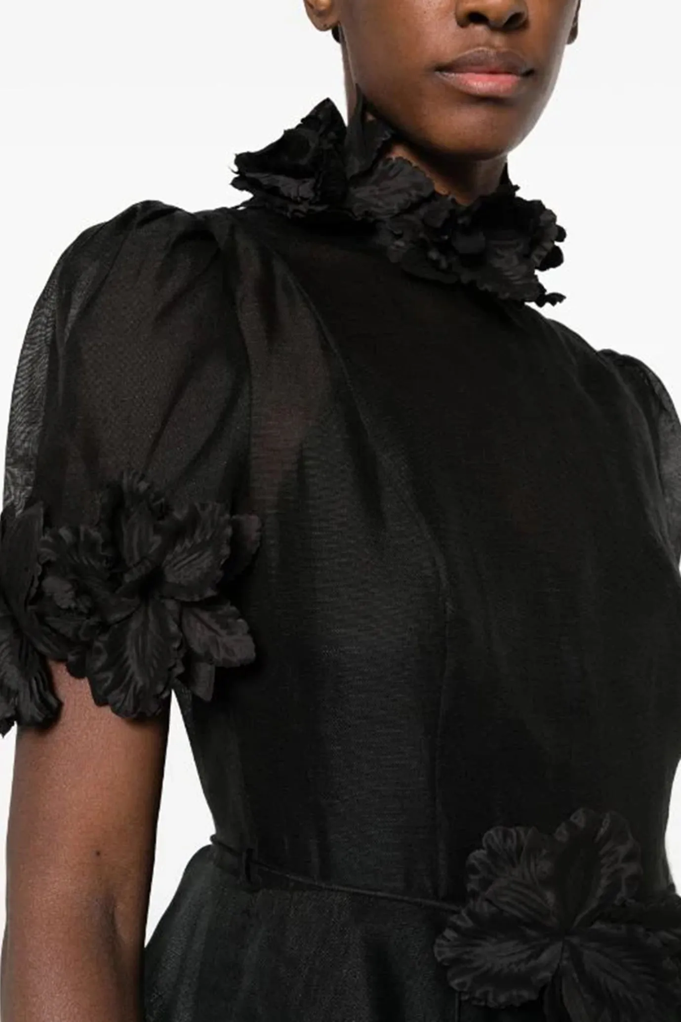 Luminosity Liftoff Flower Mini Black by Zimmermann
