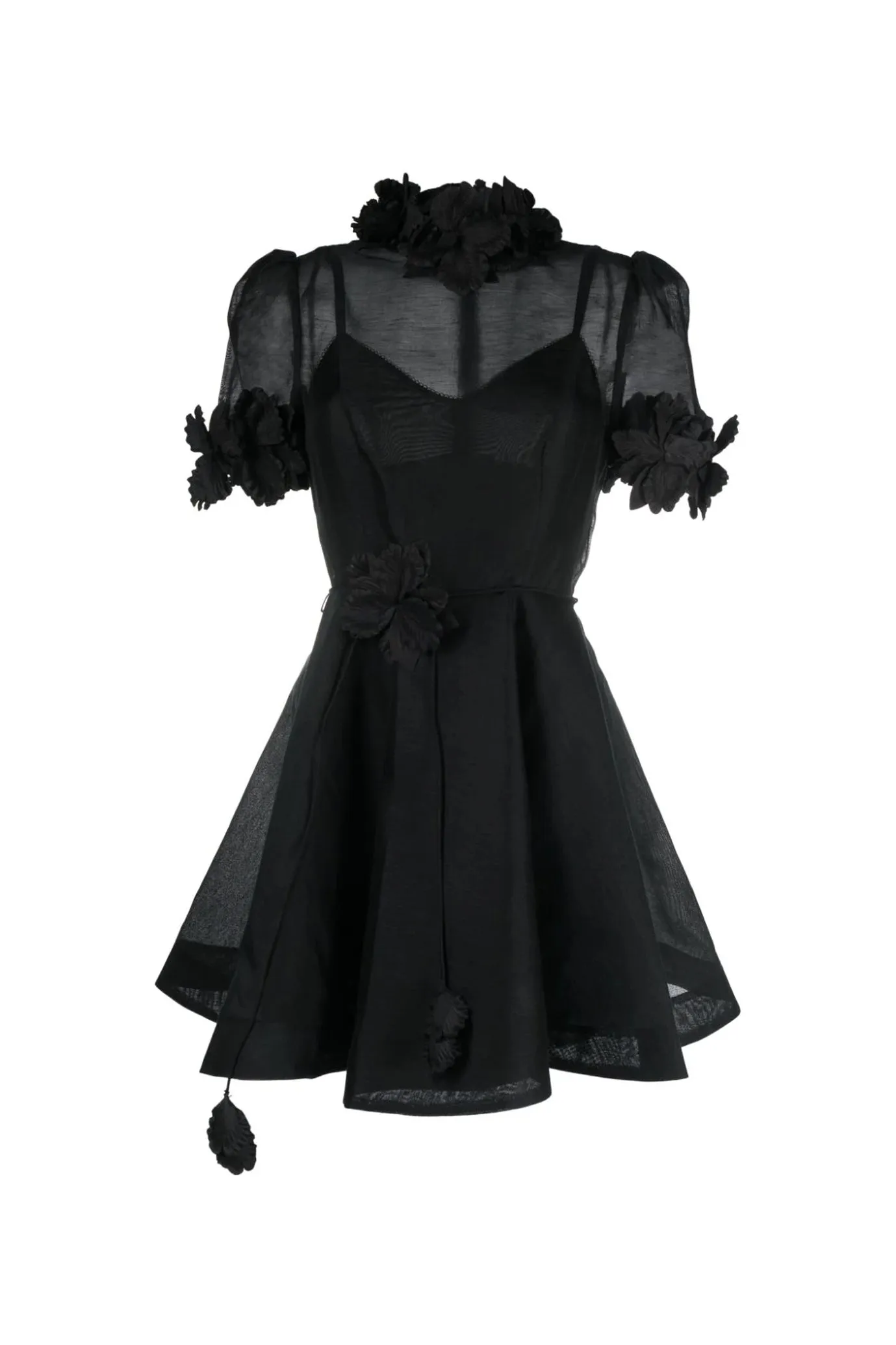 Luminosity Liftoff Flower Mini Black by Zimmermann