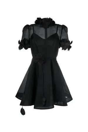 Luminosity Liftoff Flower Mini Black by Zimmermann