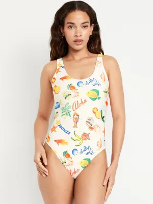 Matte One-Piece Swimsuit