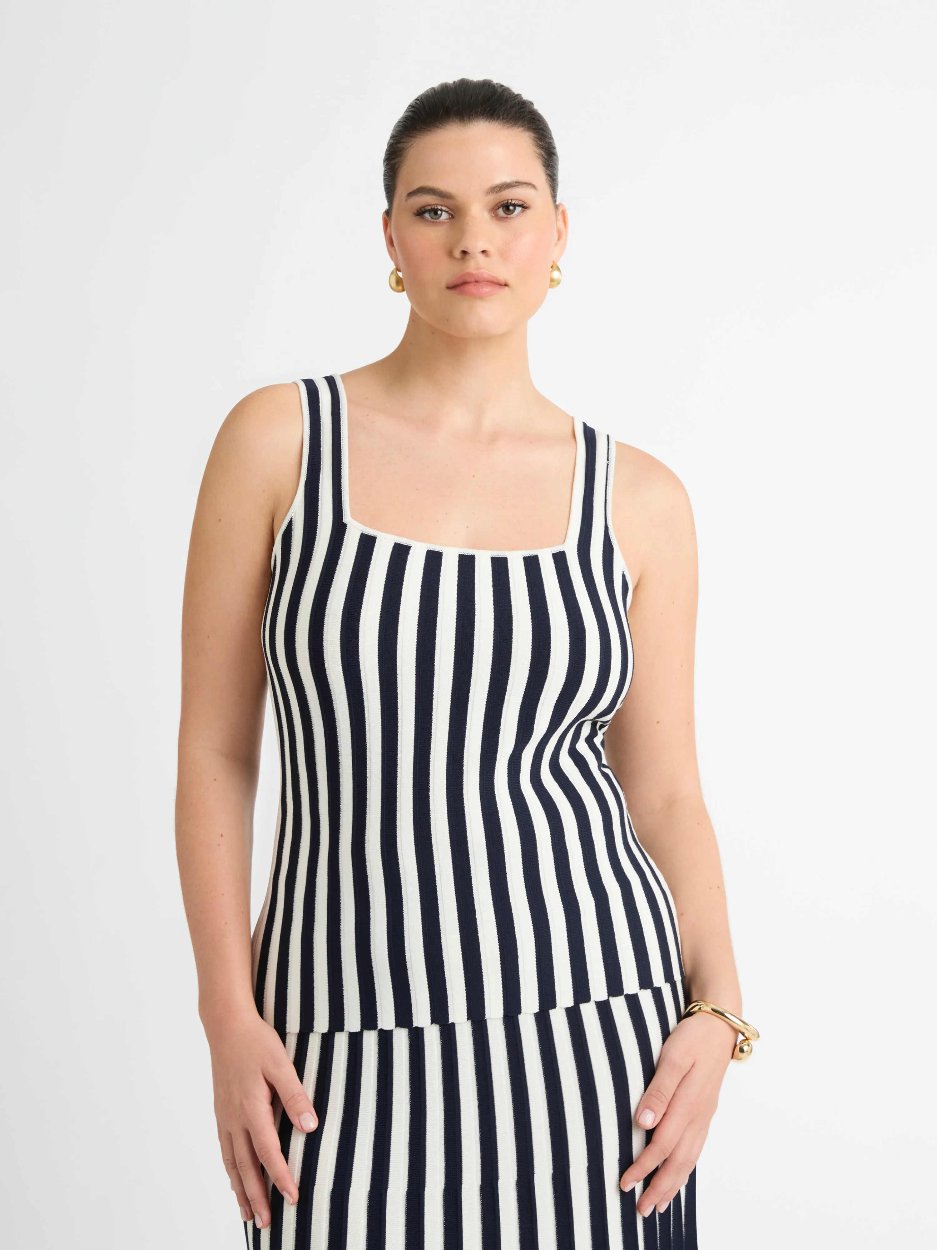 MONICA STRIPE KNIT TOP