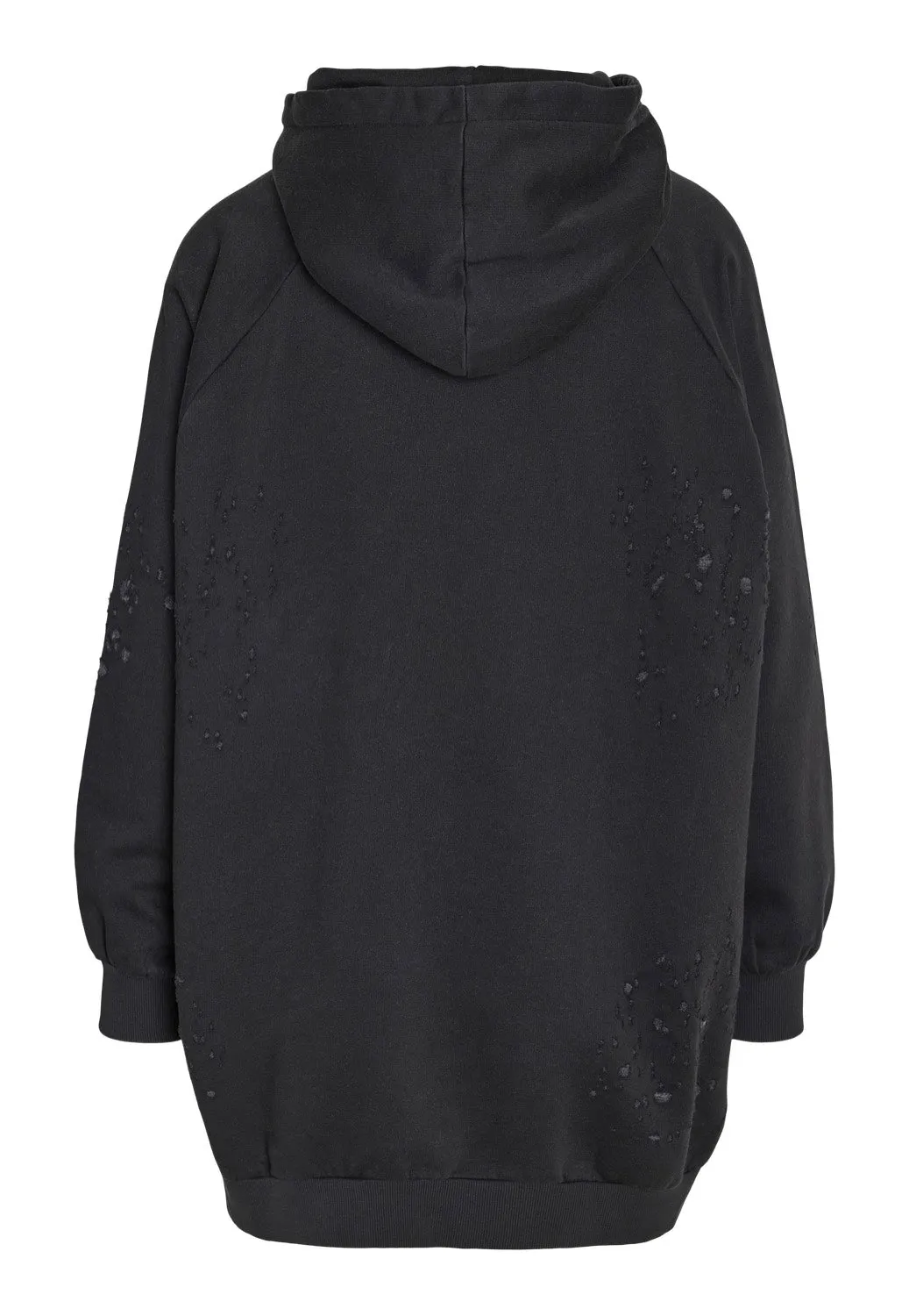 Noisy May - Lega Destroyed Hoodie Obsidian - Dress