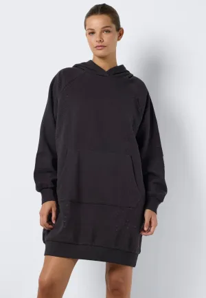 Noisy May - Lega Destroyed Hoodie Obsidian - Dress