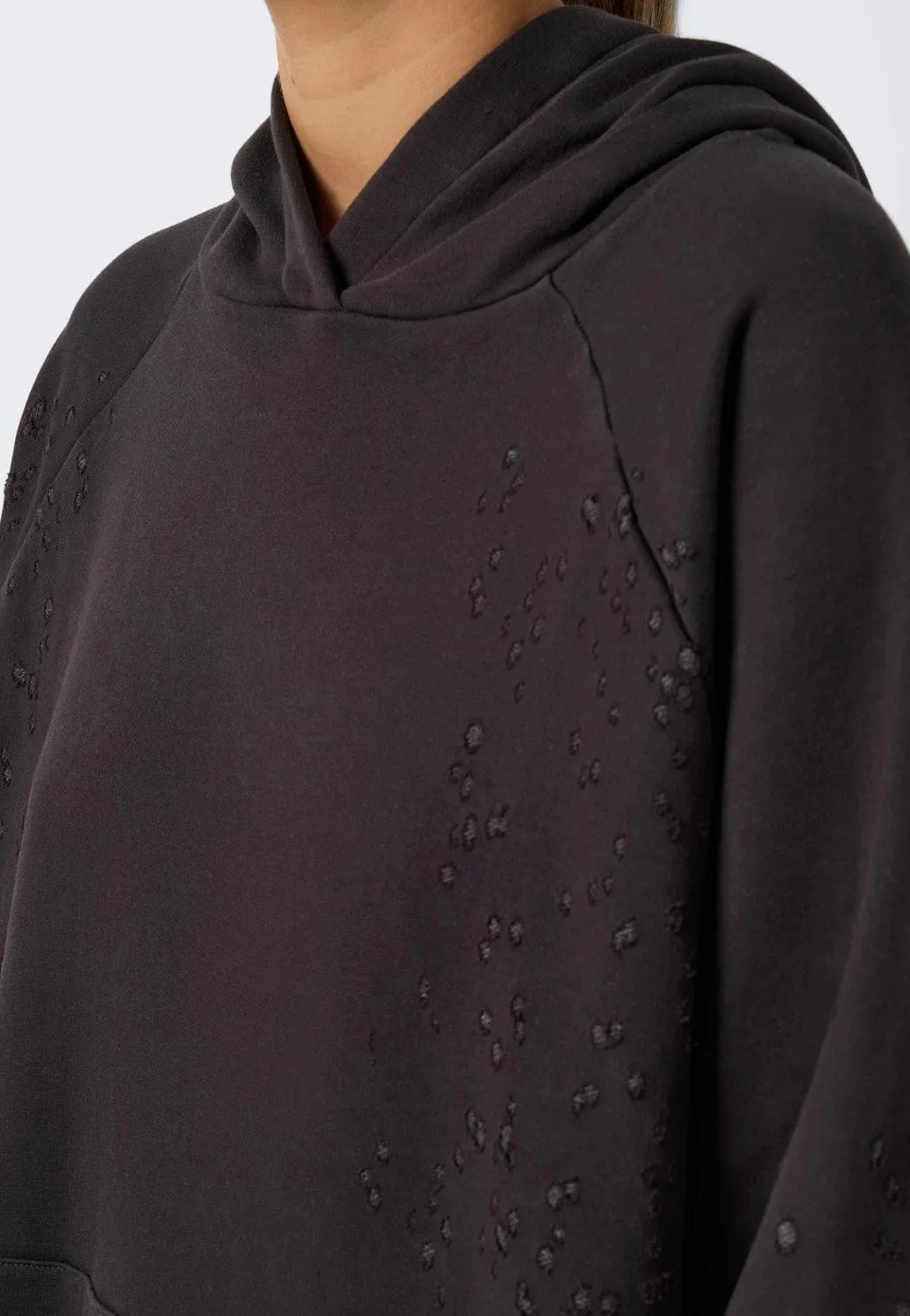 Noisy May - Lega Destroyed Hoodie Obsidian - Dress