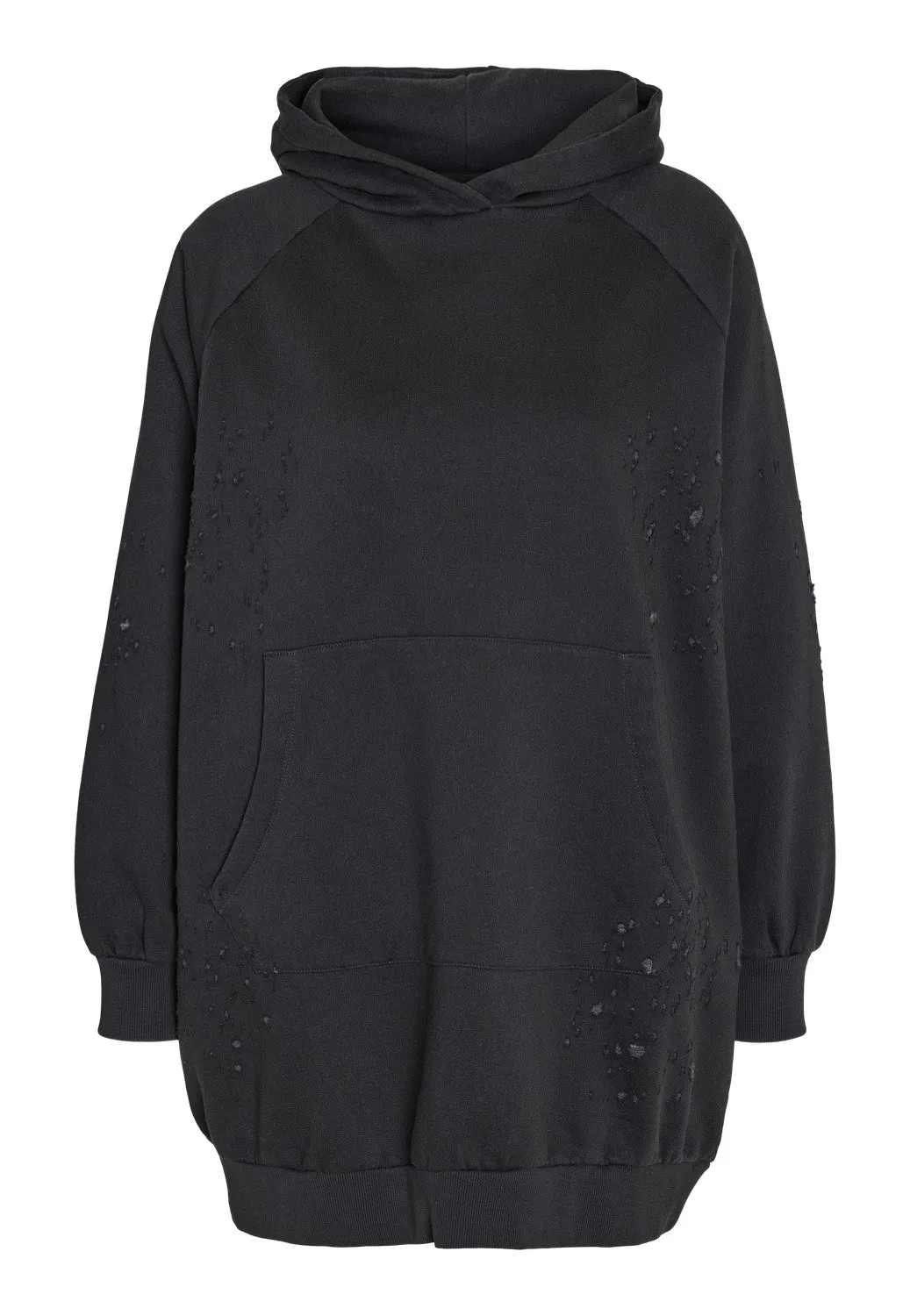 Noisy May - Lega Destroyed Hoodie Obsidian - Dress