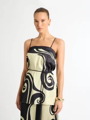 OCEANIC SWIRL TOP
