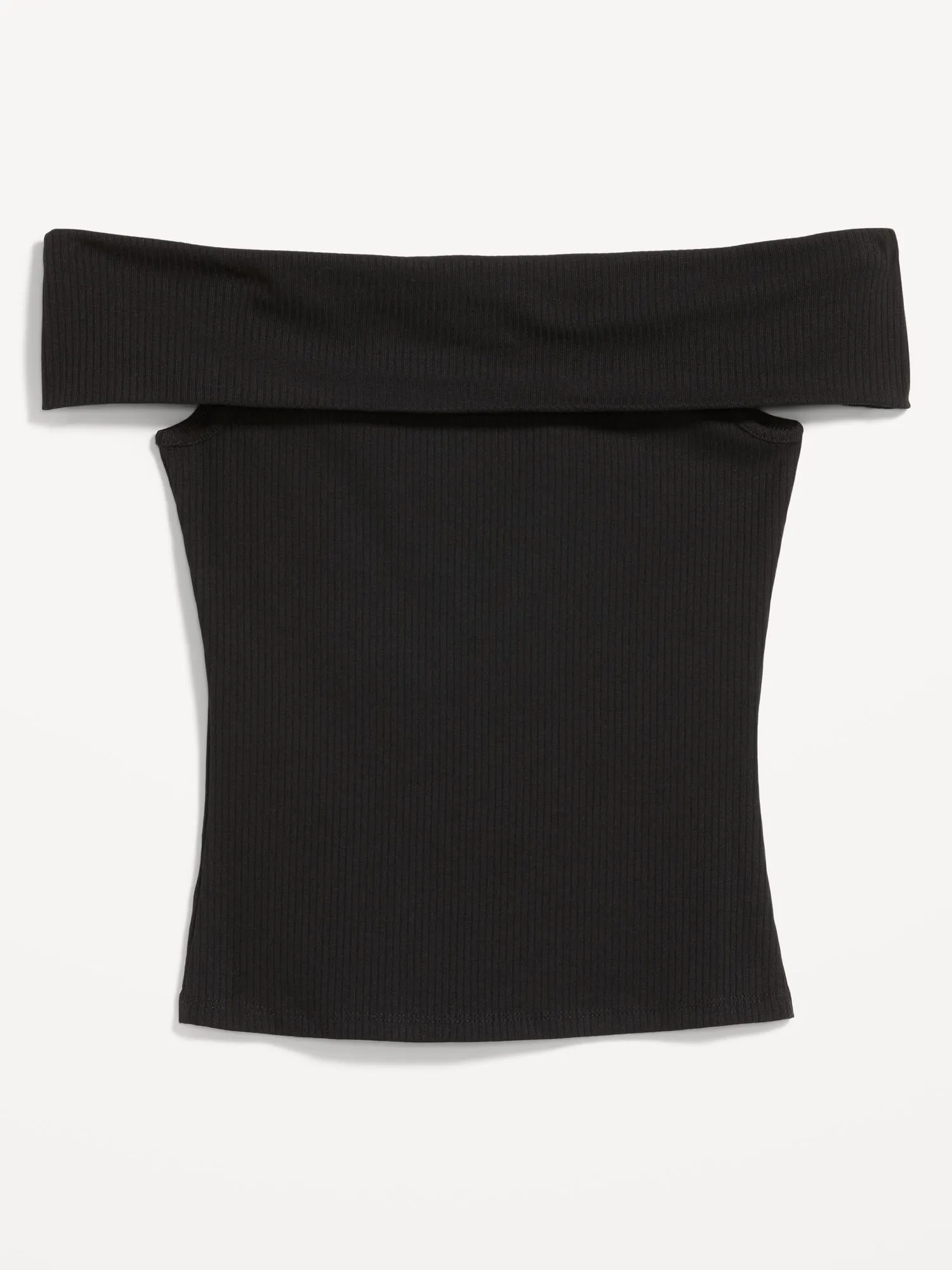 Off-Shoulder Ribbed Top