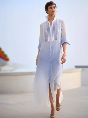 Origami Linen Shirt Dress