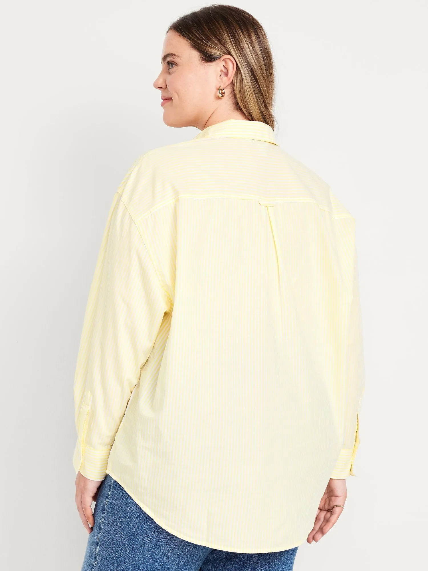 Oversized Button-Down Boyfriend Shirt