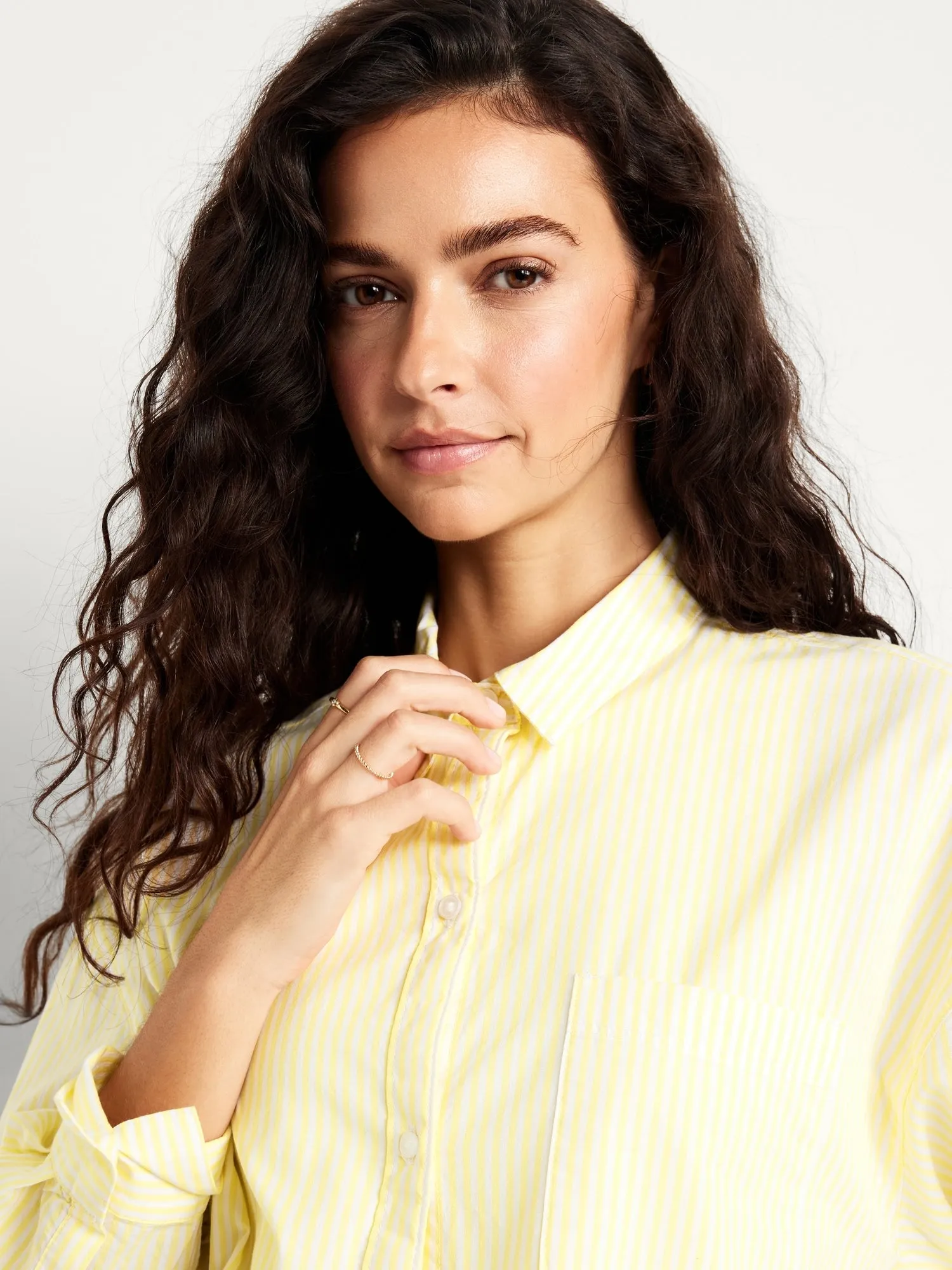 Oversized Button-Down Boyfriend Shirt