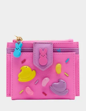 PEEPS BIFOLD WALLET PINK MULTI Betsey Johnson