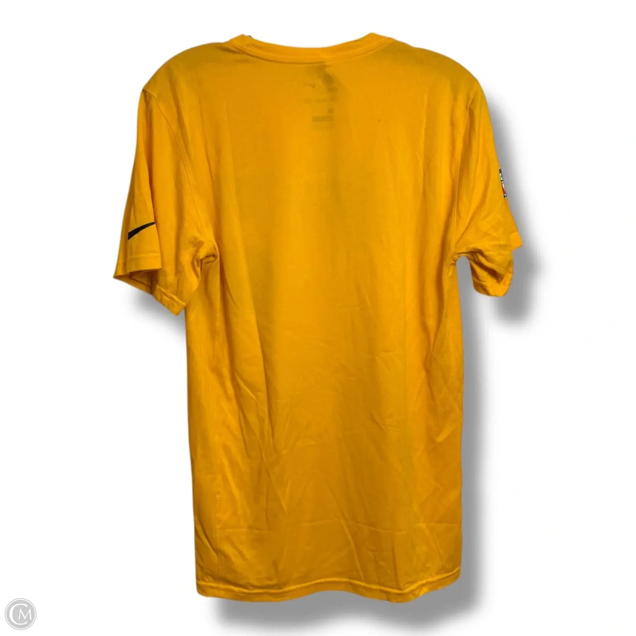 Pittsburgh Steelers Athletic Top Short Sleeve By Nike In Yellow, Size: S