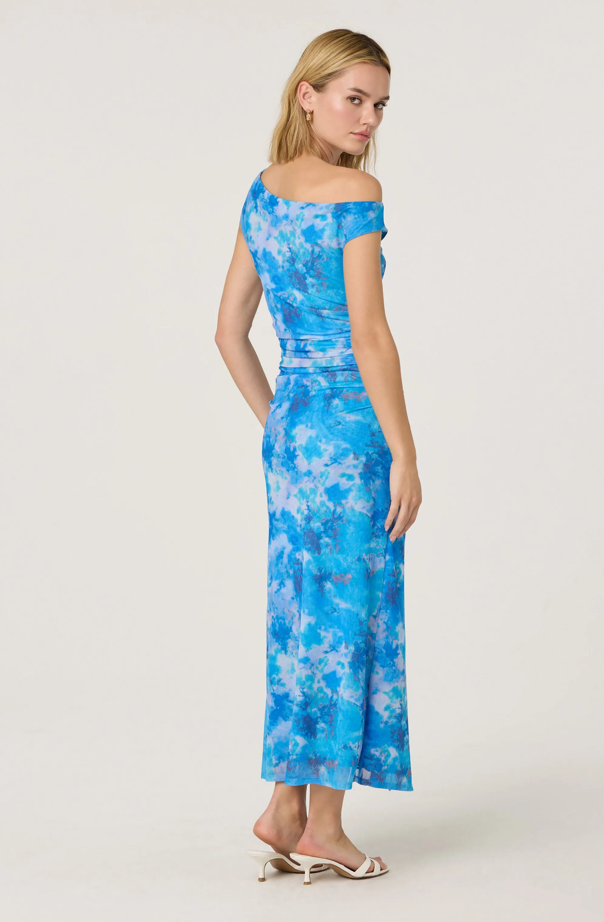 Premium Quality Off Shoulder Ruffle Midi Dress  Almost Sold Out!