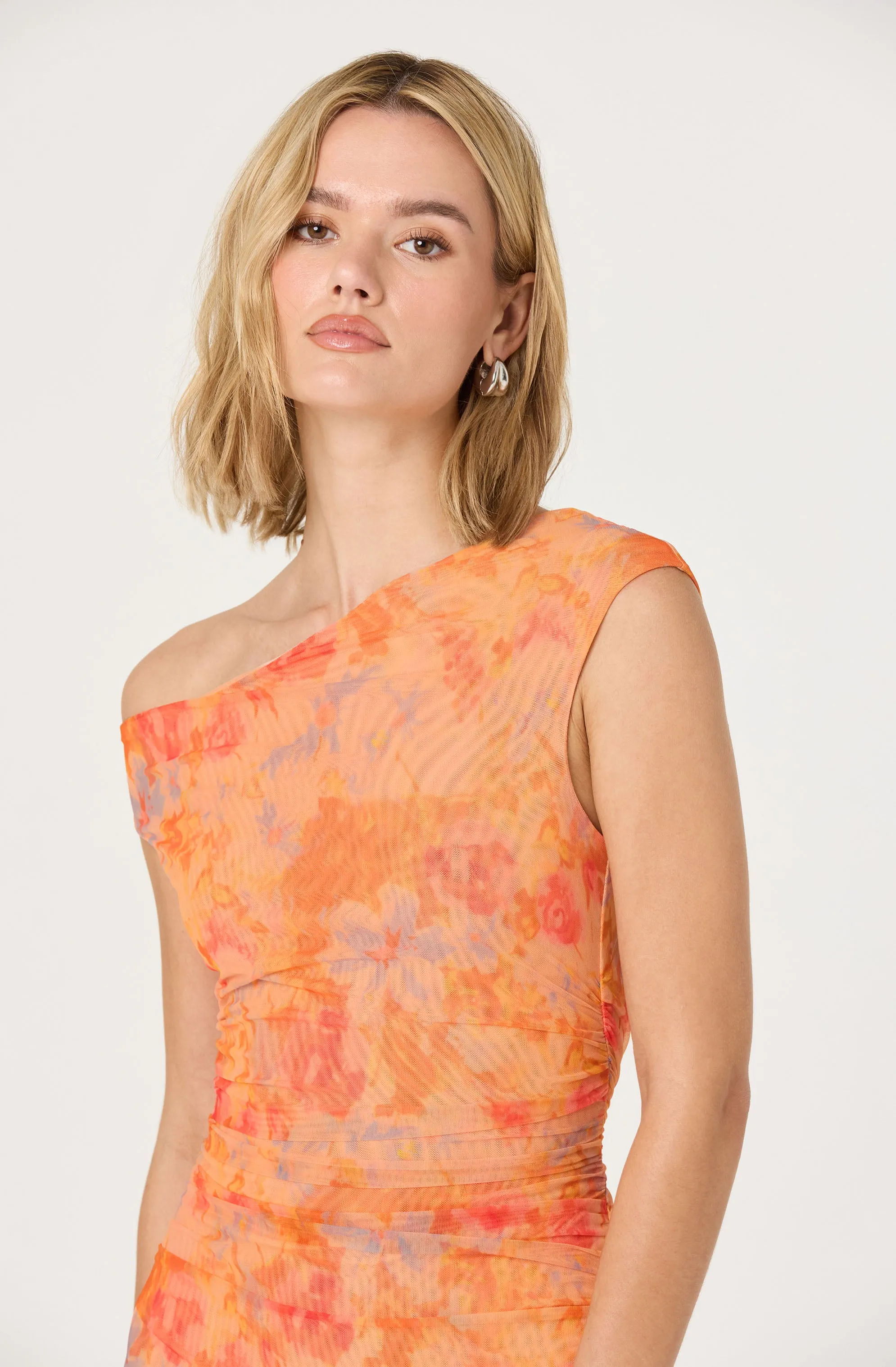 Premium Quality Off Shoulder Ruffle Midi Dress  Almost Sold Out!