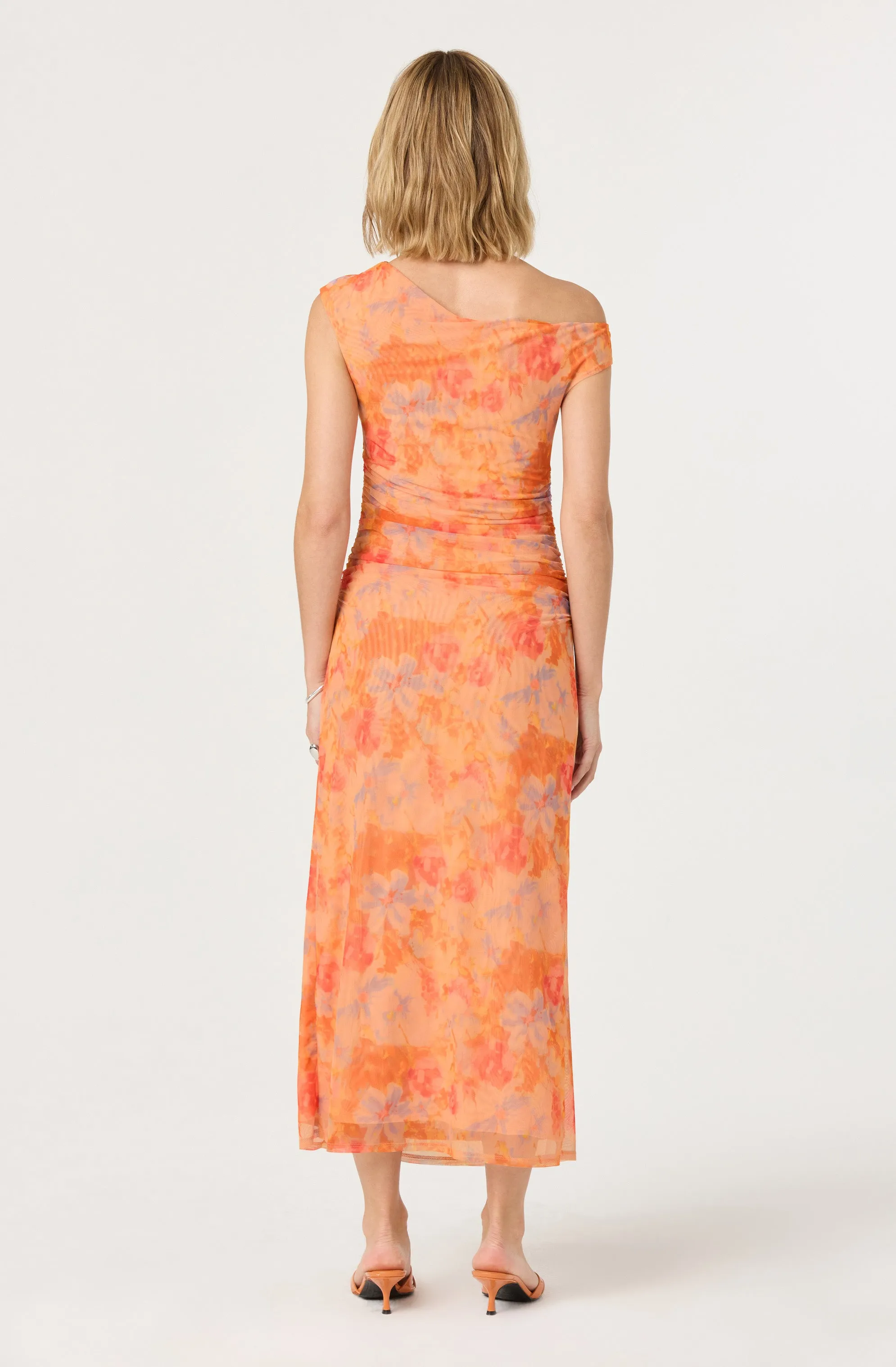 Premium Quality Off Shoulder Ruffle Midi Dress  Almost Sold Out!