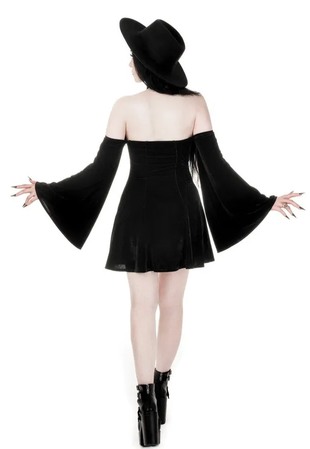 Restyle - Rosarium Mini Black - Dress