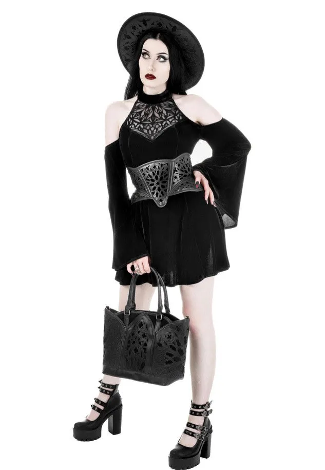 Restyle - Rosarium Mini Black - Dress