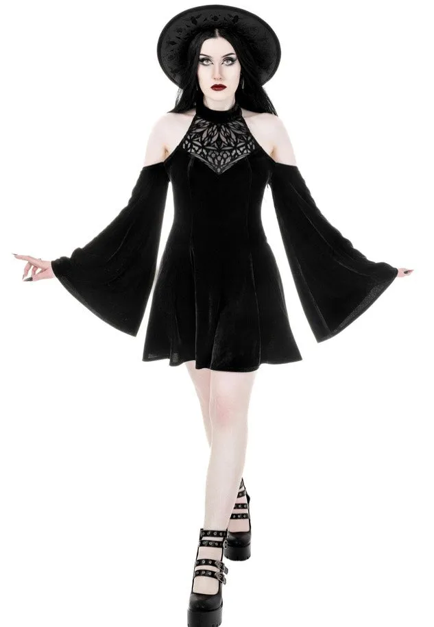 Restyle - Rosarium Mini Black - Dress