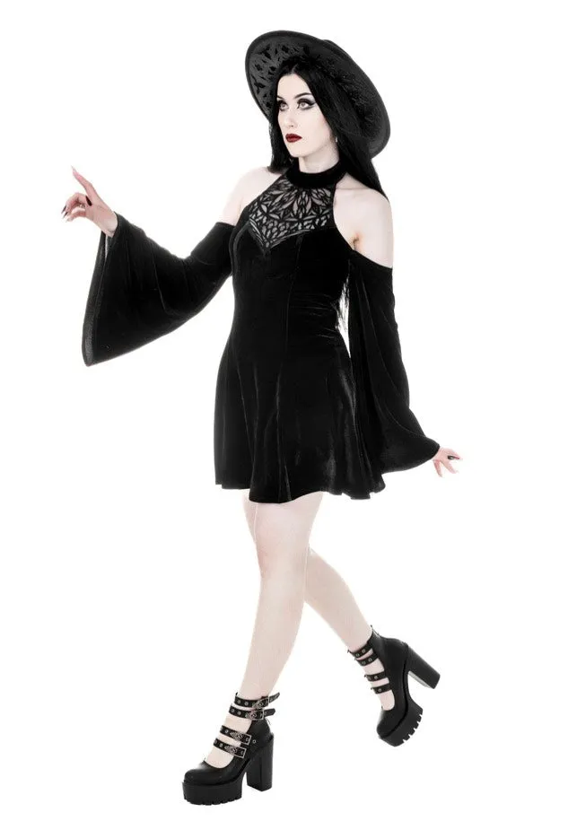 Restyle - Rosarium Mini Black - Dress
