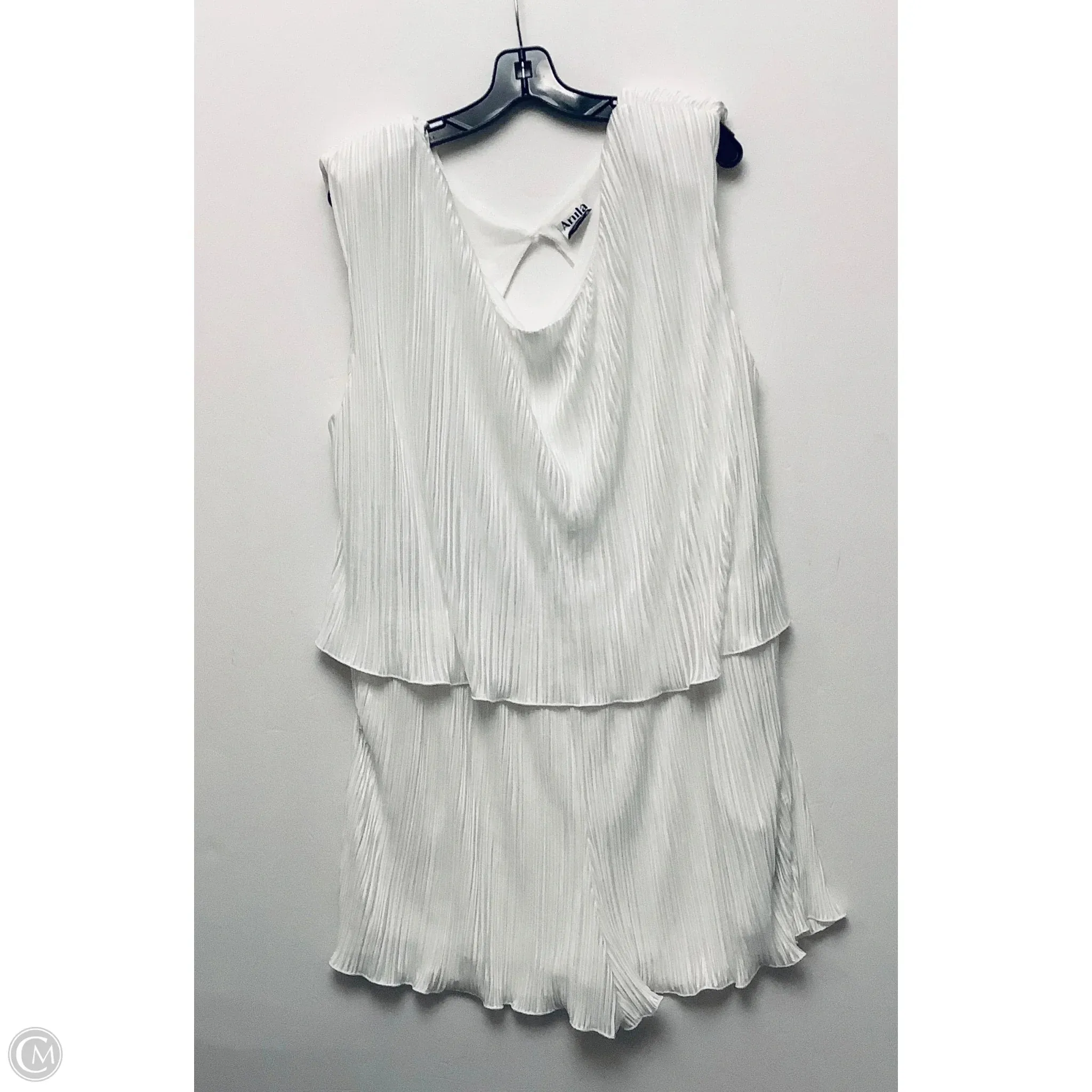 Romper By Clothes Mentor In White, Size: 1x