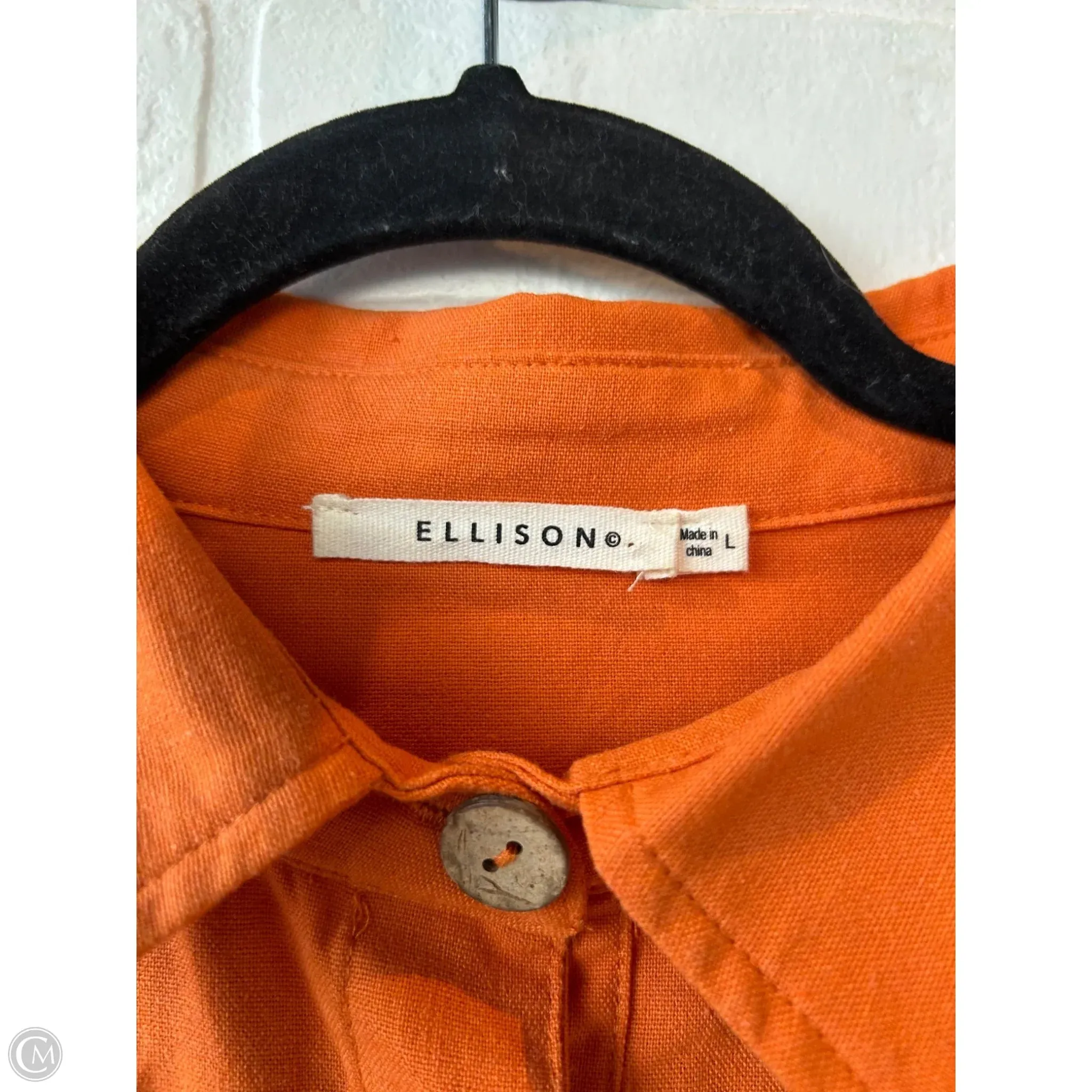 Romper By Ellison In Orange, Size: L
