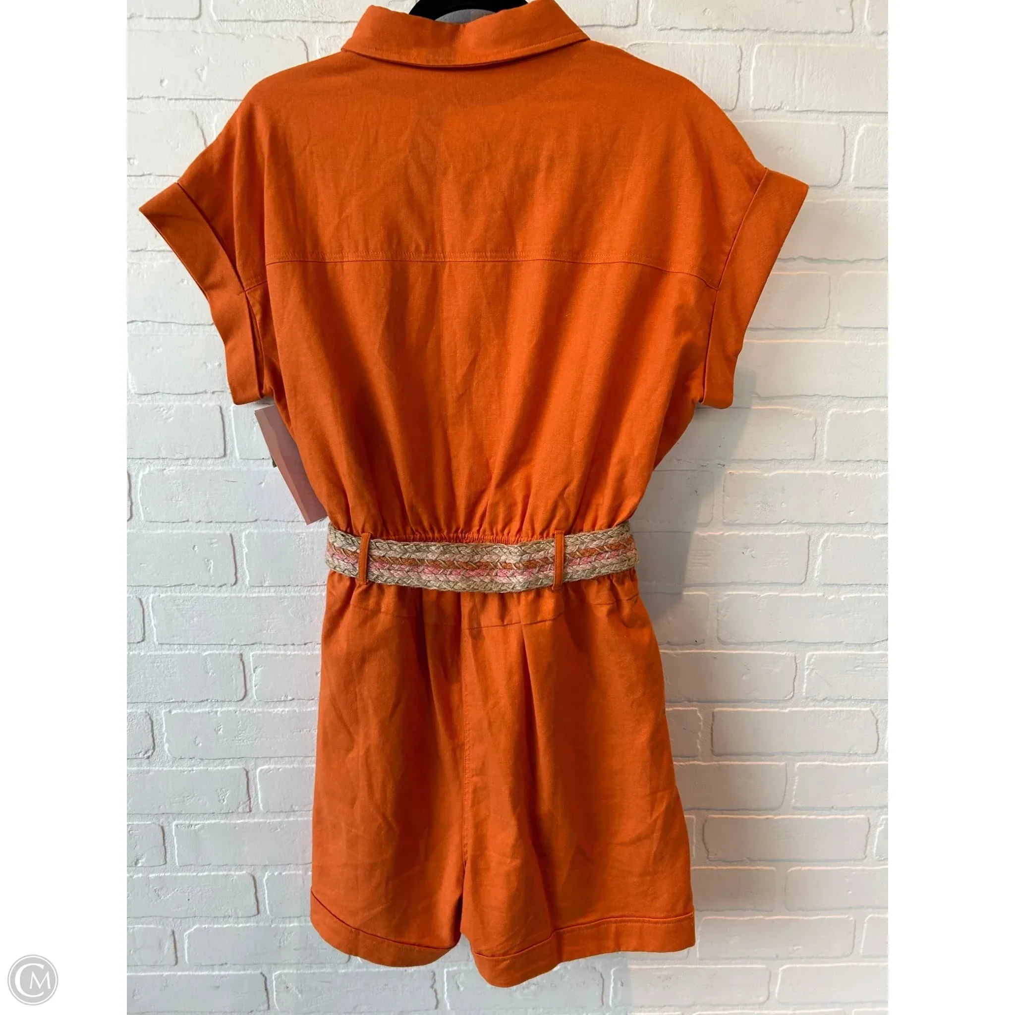 Romper By Ellison In Orange, Size: L