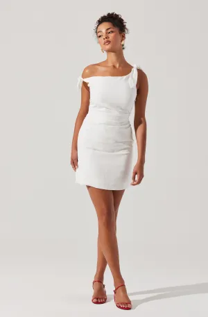 Trendy 2025 Lora Off-Shoulder Mini Dress  Limited Stock!