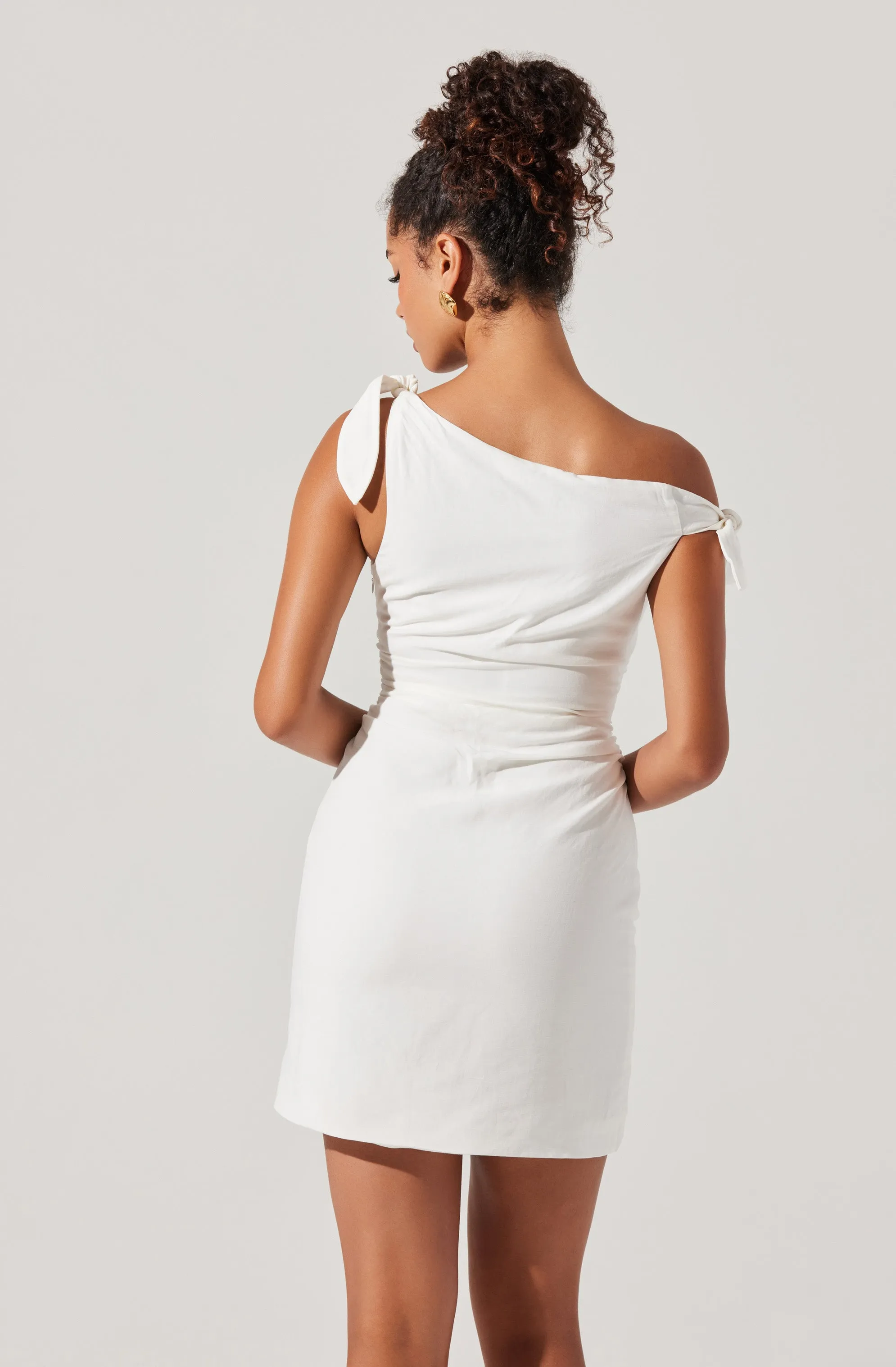 Trendy 2025 Lora Off-Shoulder Mini Dress  Limited Stock!