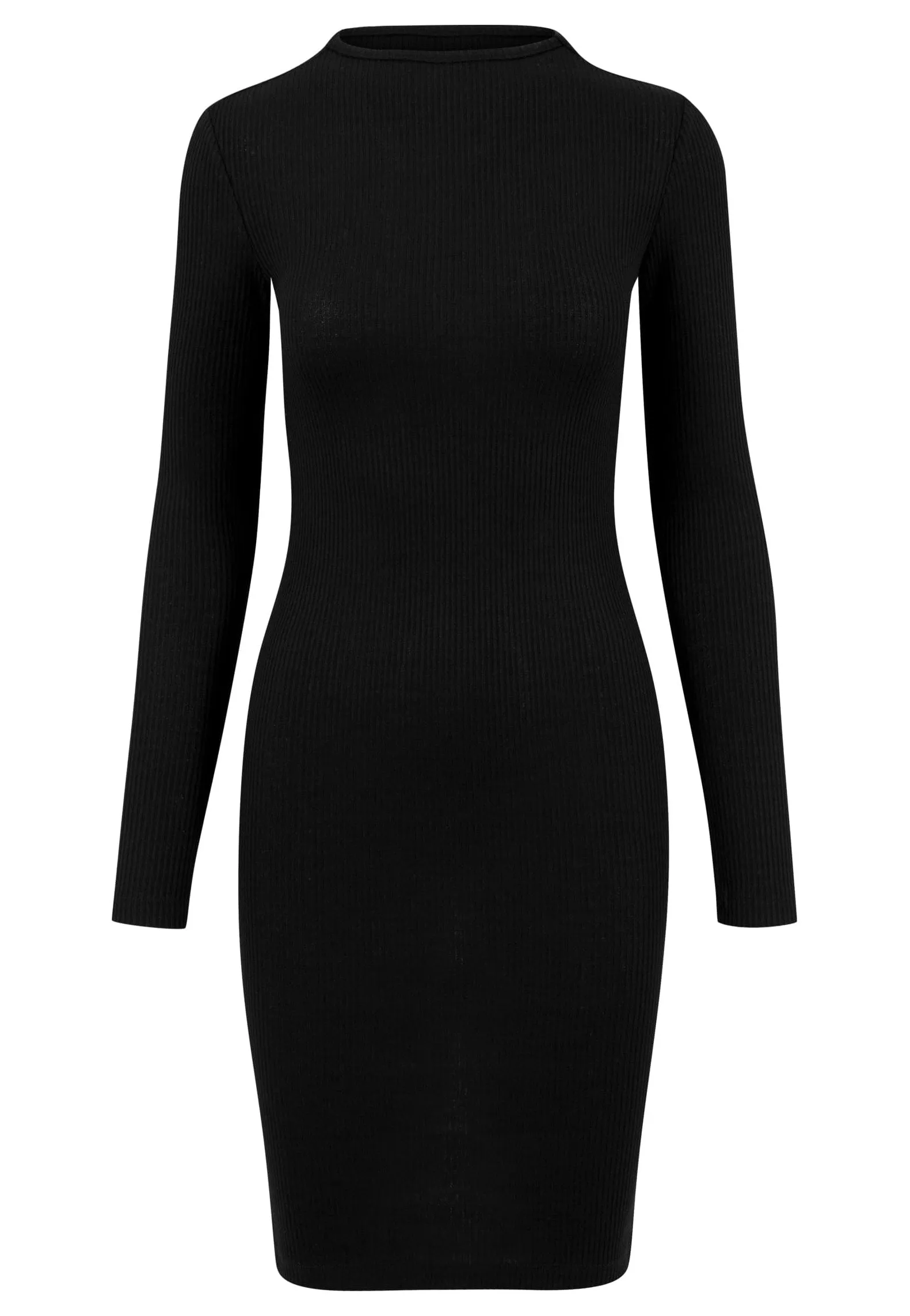 Urban Classics - Ladies Rib Dress Black - Dress