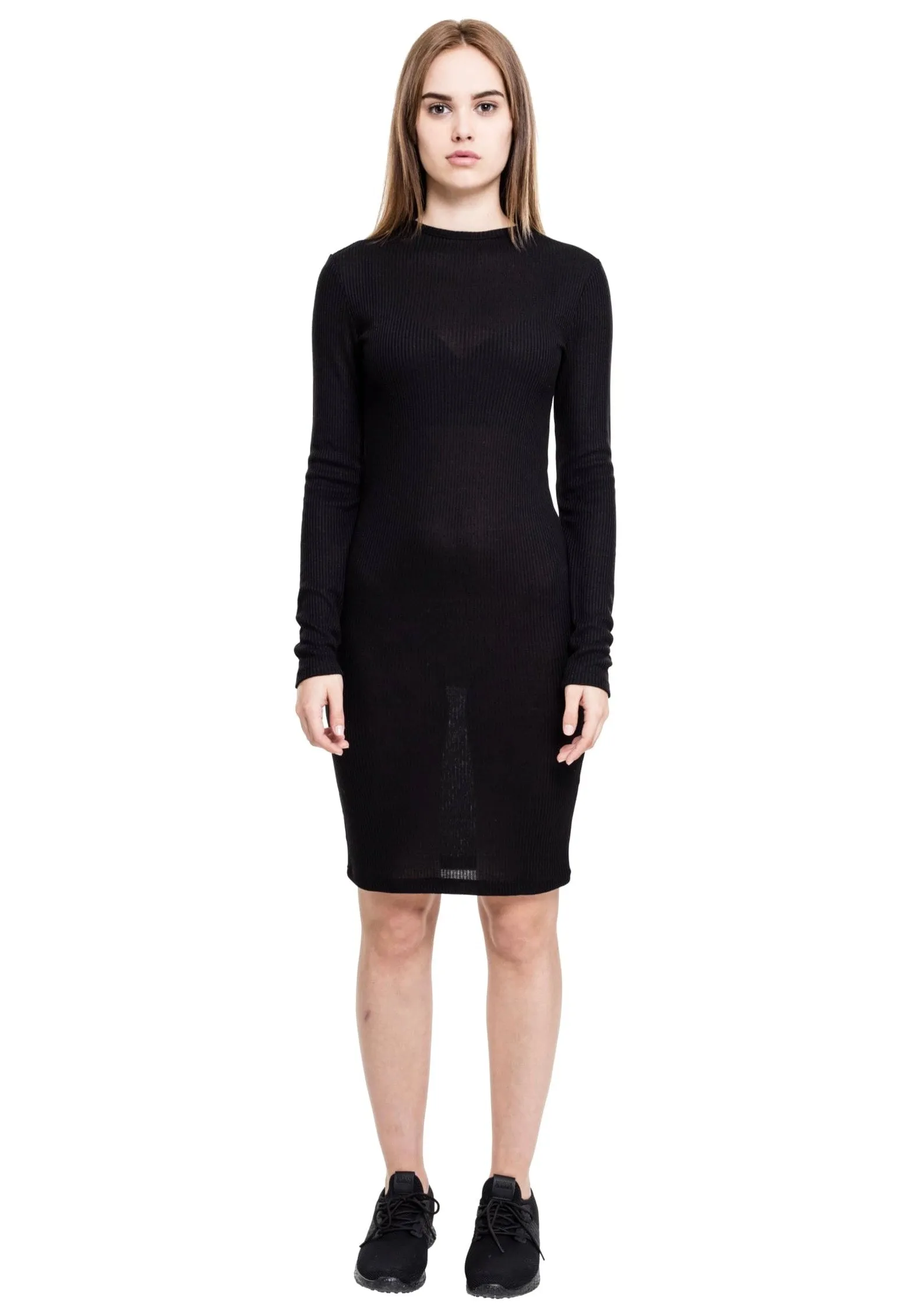 Urban Classics - Ladies Rib Dress Black - Dress